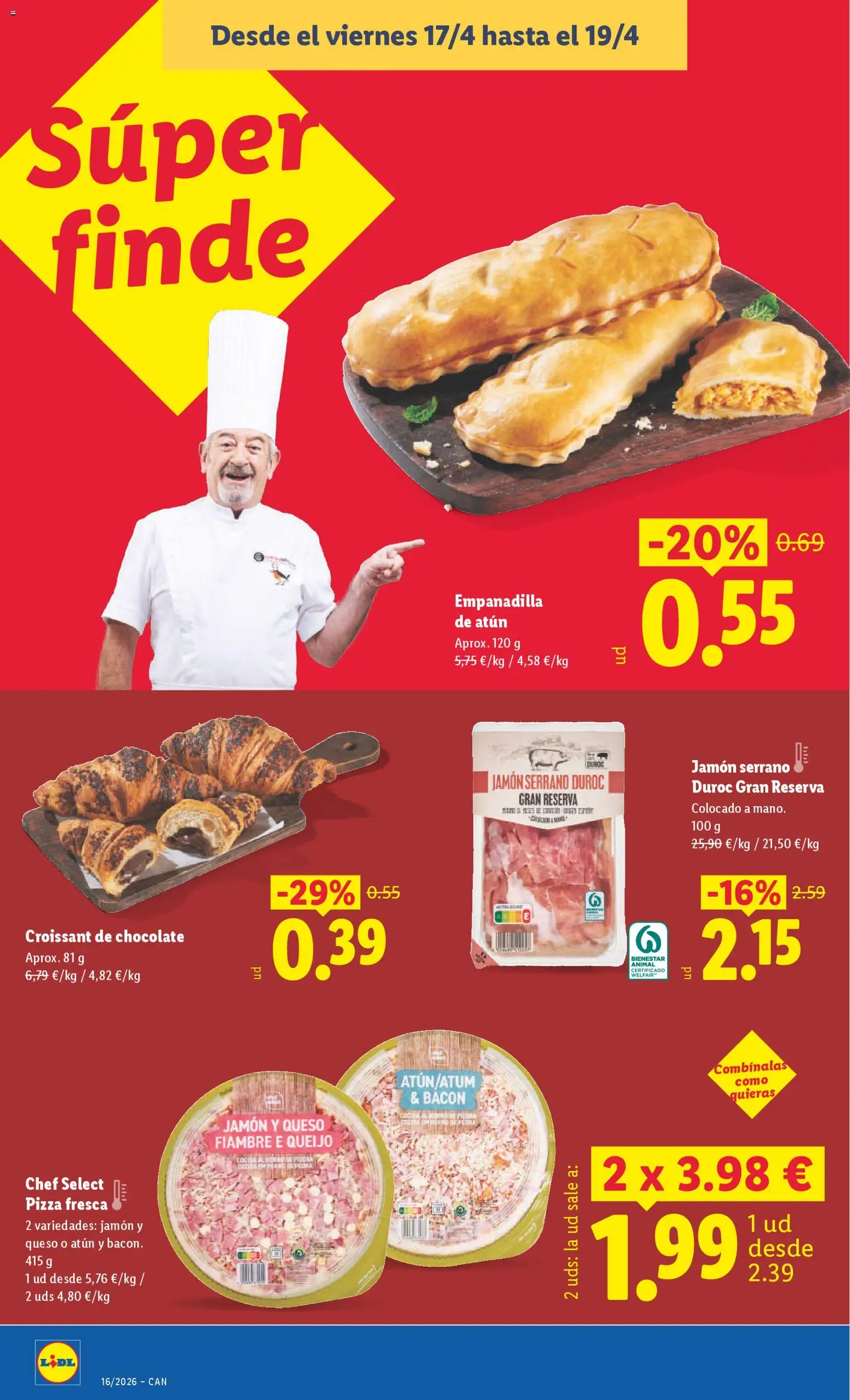 Lidl Canarias │ válido desde el 13.04.2026 | Página: 22 | Productos: Jamón serrano, Queso, Jamón, Cocina