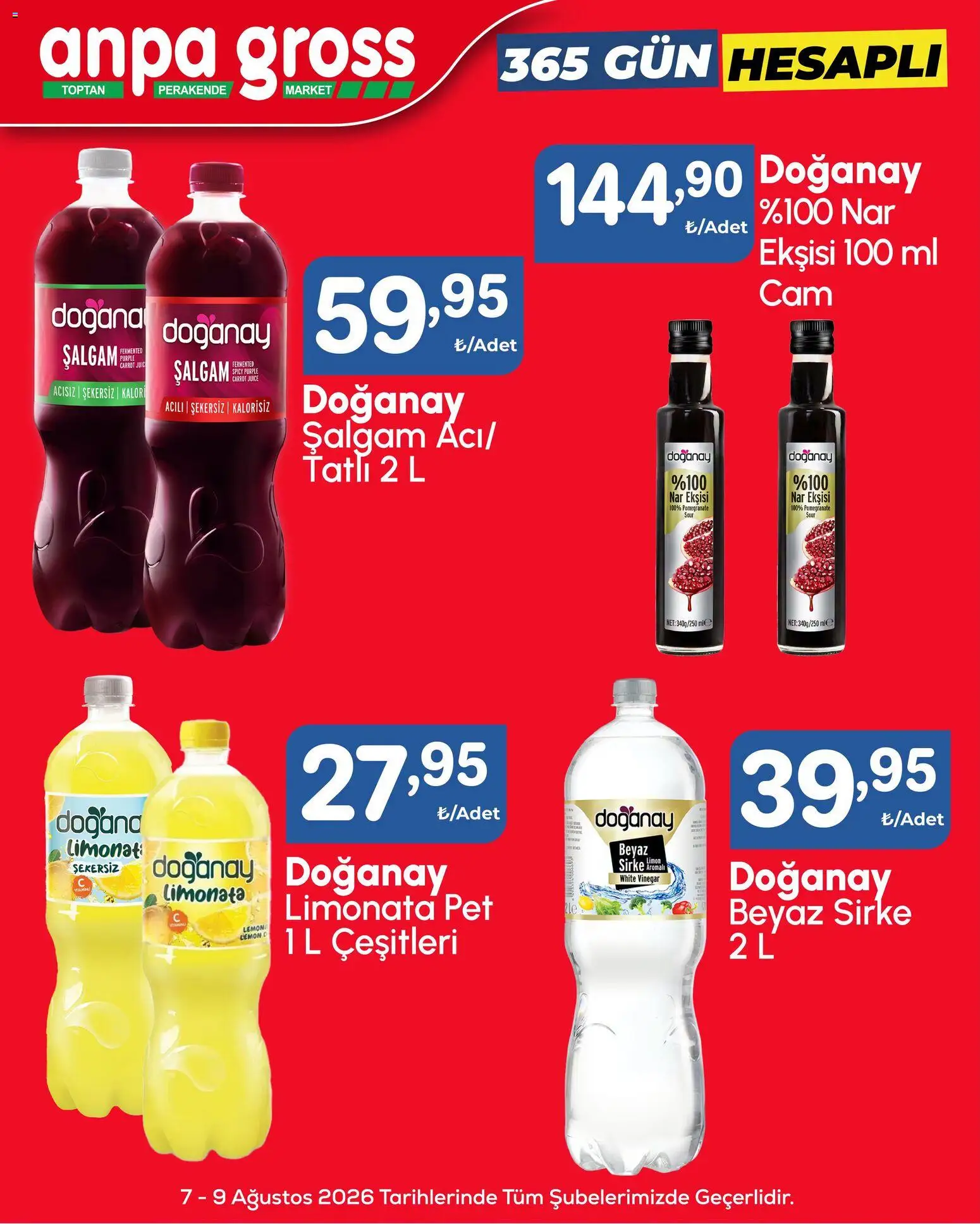 Anpa Gross Katalog - 07 Ağustos 2026 tarihinden itibaren geçerlidir | Sayfa: 3 | Ürünler: Limonata, Şalgam, Nar ekşisi, Limon