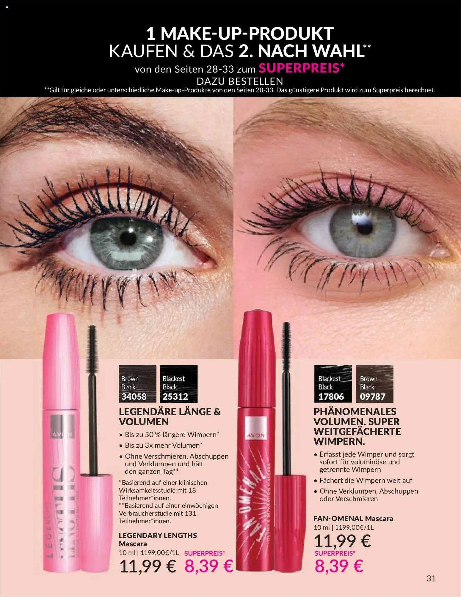 AVON Katalog Mai 2026 – gültig ab 01.05.2026 | Seite: 42 | Produkte: Mascara