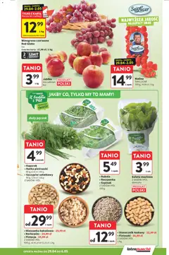 Pogląd oferty "Intermarche gazetka" - ważna od 29.04.2026 | Strona: 21 | Produkty: Winogrono, Szpinak, Roszponka, Doniczka