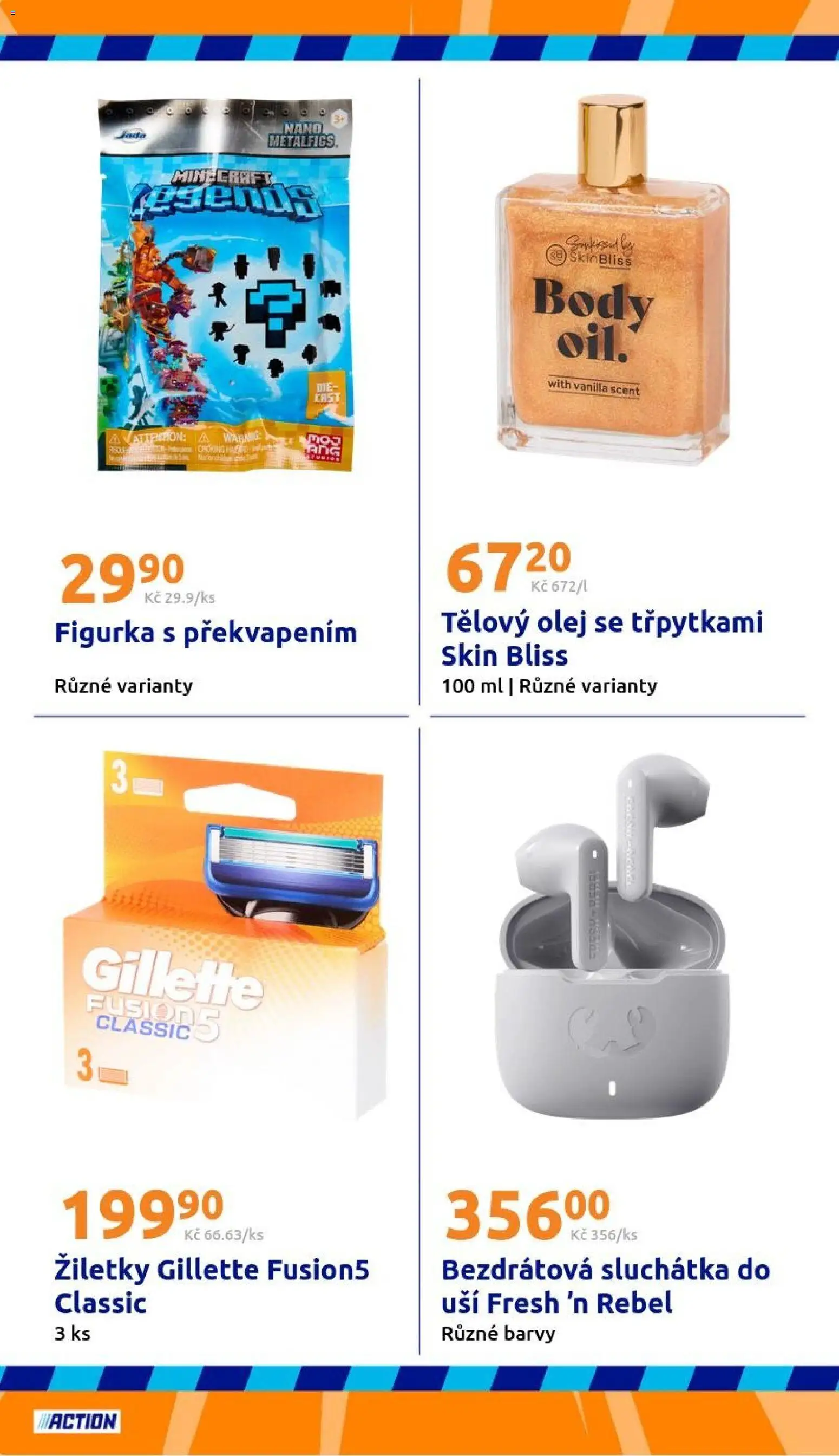 Action leták od 06.05.2026 | Strana: 24 | Produkty: Olej, Gillette Fusion5, Body, Bezdrátová sluchátka