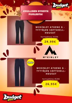 Budget Sport-mainoslehti voimassa 14/10/2026 alkaen | Sivu: 5 | Tuotteet: Housut