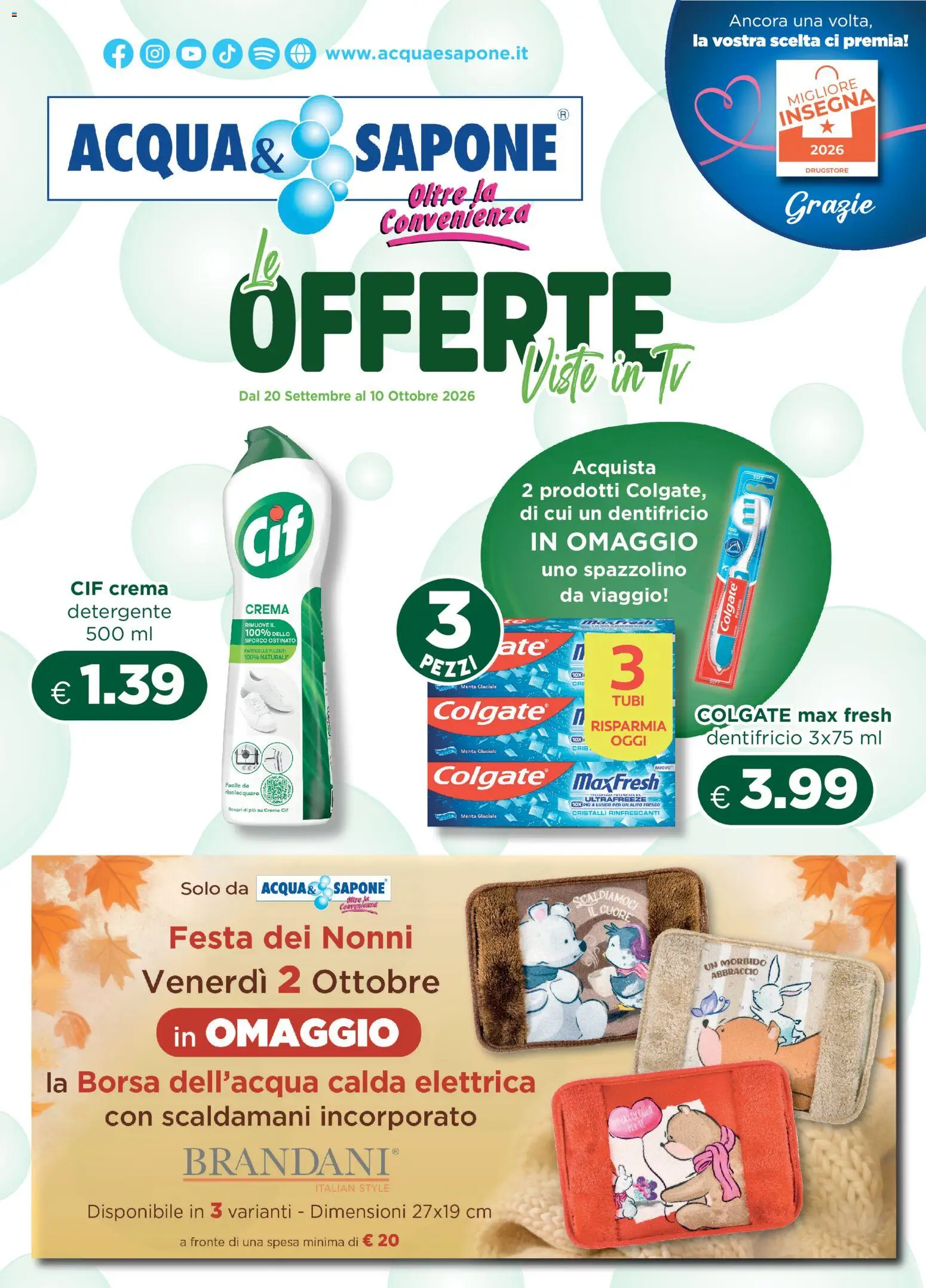 Volantino Acqua e Sapone del 20/09/2026 | Pagina: 1