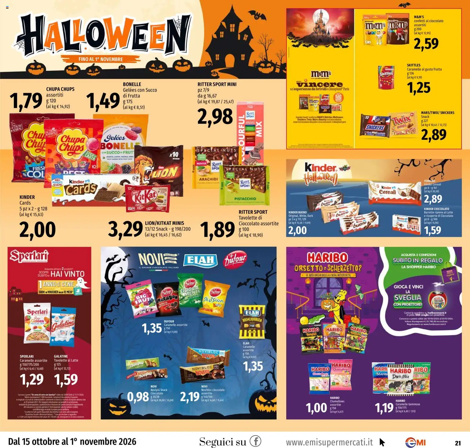 Volantino EMI del 15/10/2026 | Pagina: 21 | Prodotti: Pistacchio, Cioccolato, Cereali, Frutta