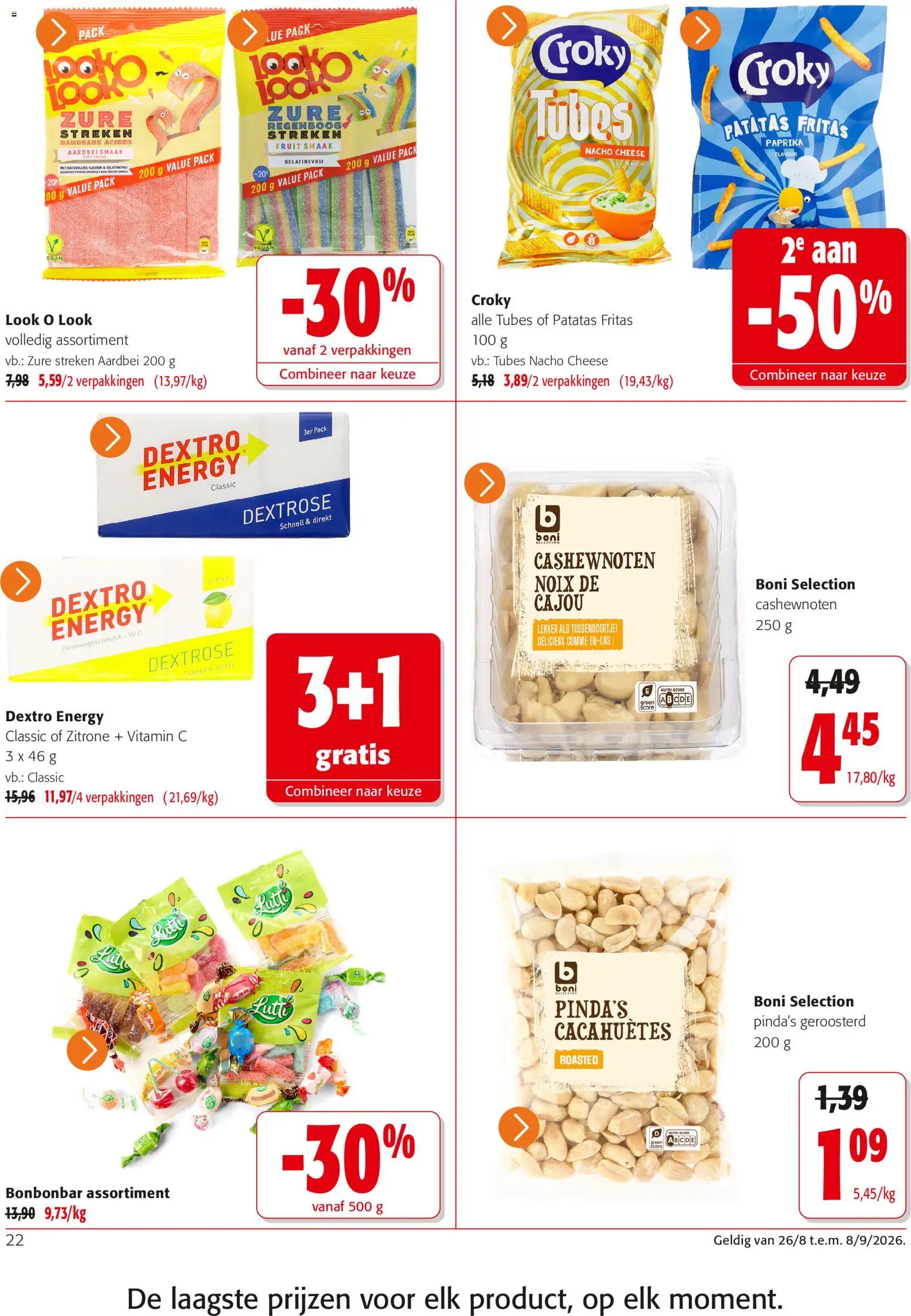 {H1} | Pagina: 22 | Producten: Paprika, Cashewnoten, Fruit, Aardbei