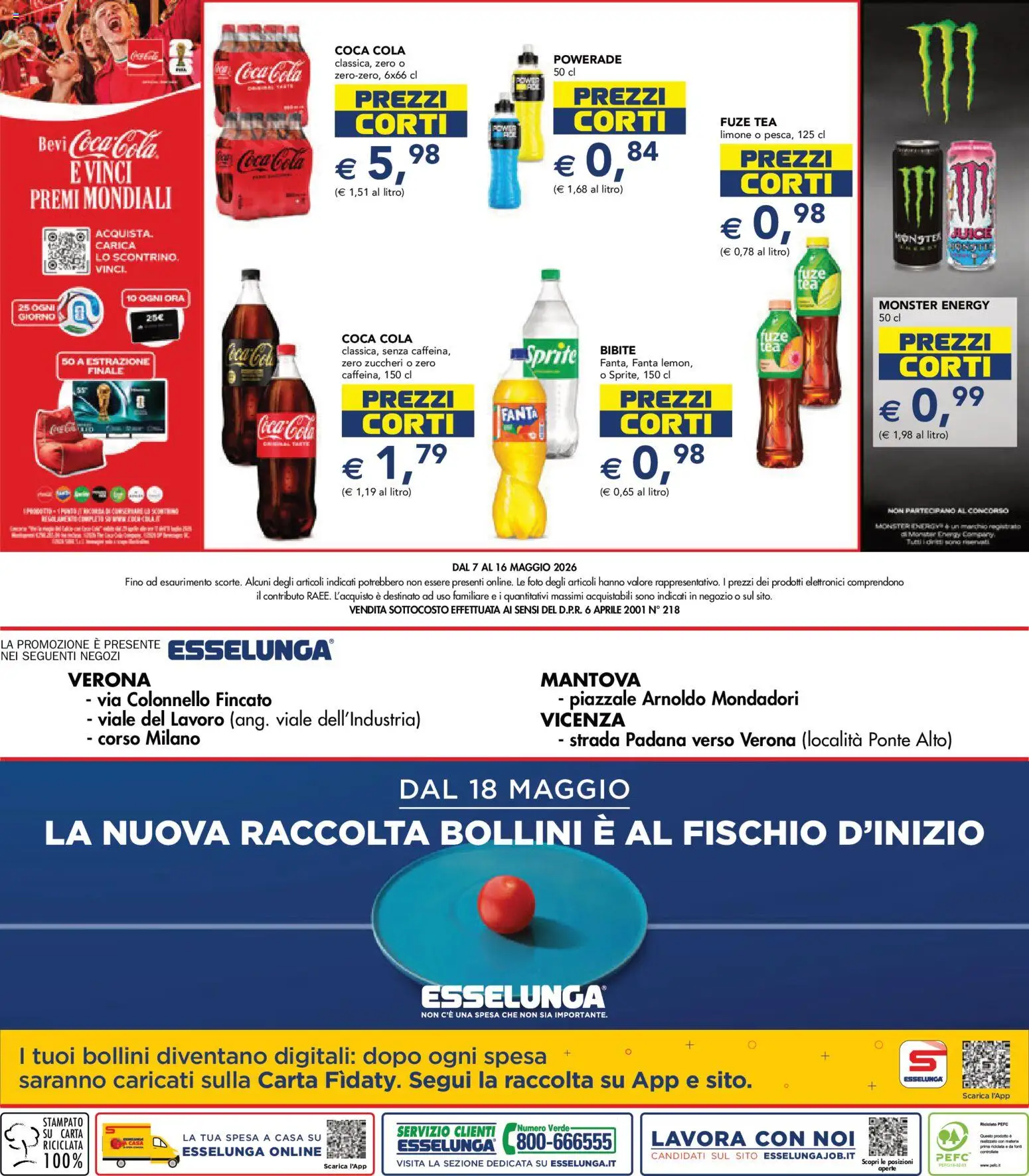 Volantino Esselunga S del 07.05.2026 | Pagina: 25 | Prodotti: Limone, Bibite, Fanta, Coca Cola