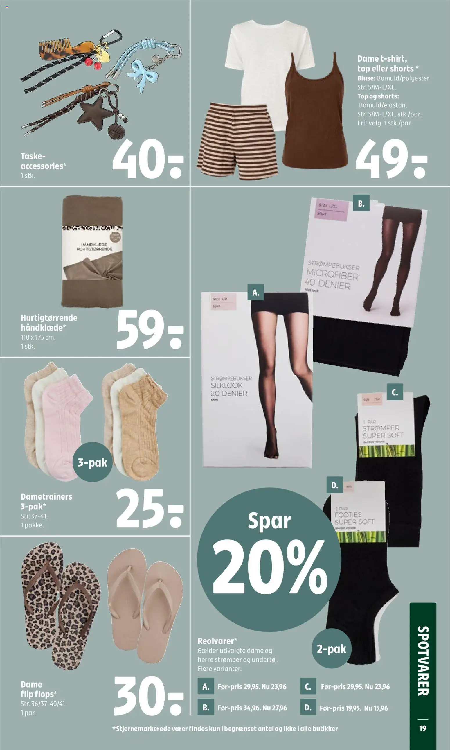 Coop 365 tilbudsavis – gyldig fra 18.06.2026 | Side: 23 | Produkter: Håndklæde, Taske, Bluse, Tights