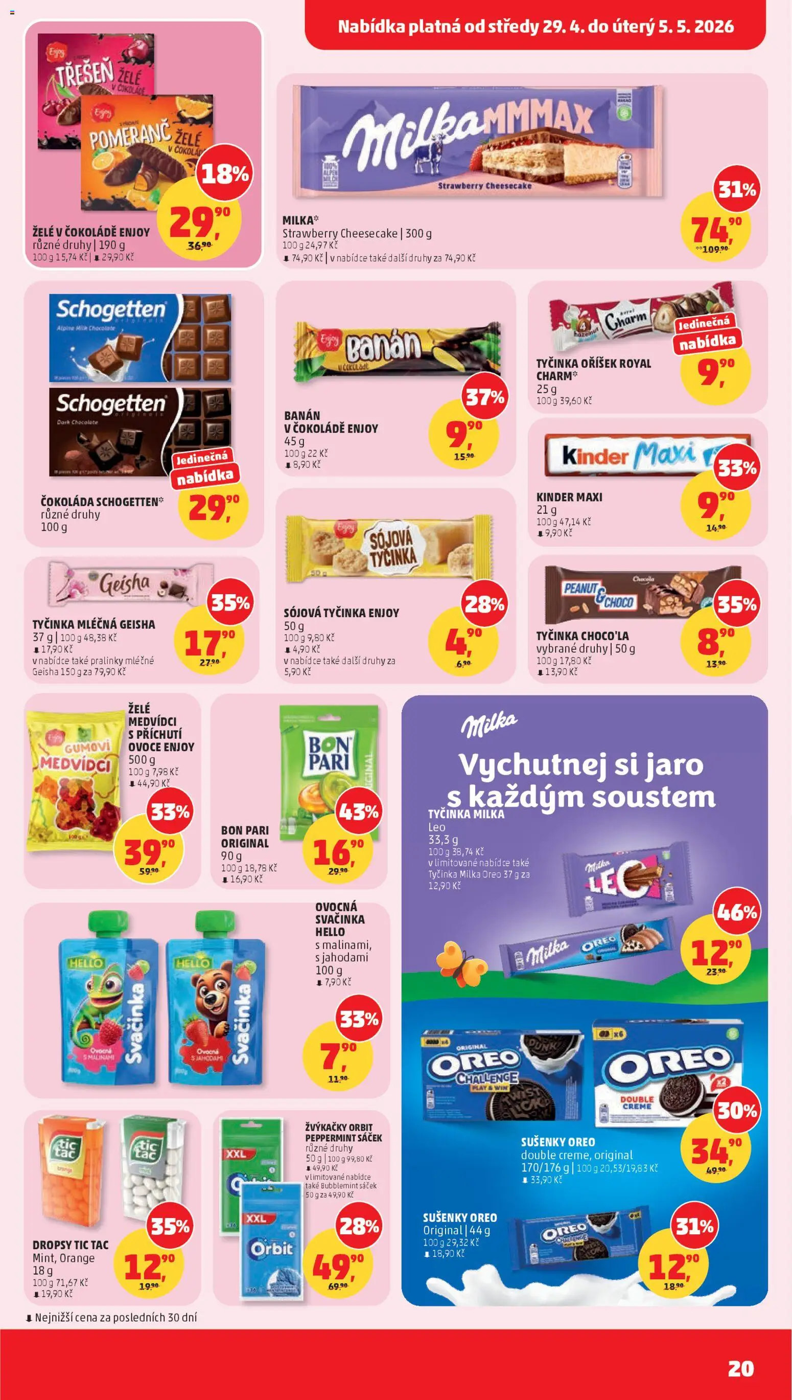 Penny Market leták od 29.04.2026 | Strana: 20 | Produkty: Ovoce, Banán, Cheesecake, Sáček
