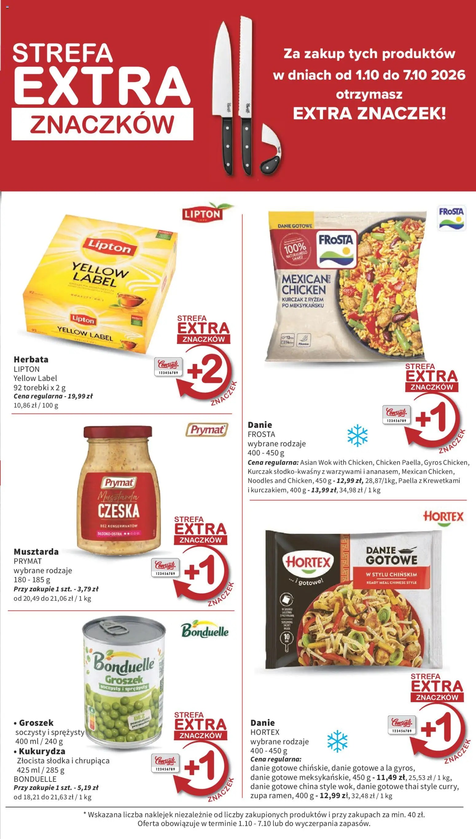 Intermarche gazetka od 01.10.2026 | Strona: 11 | Produkty: Groszek, Gyros, Herbata, Torebki