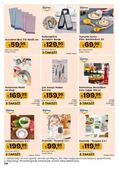 24 Eylül 2026 tarihinden itibaren geçerli olan Migros kataloğu önizlemesi | Sayfa: 136 | Ürünler: Makas, Yumurta, Cin, Pilav