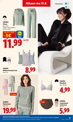 Lidl-mainoslehti voimassa 31/08/2026 alkaen | Sivu: 11 | Tuotteet: Vaatteet, Rintaliivit, Alushousut