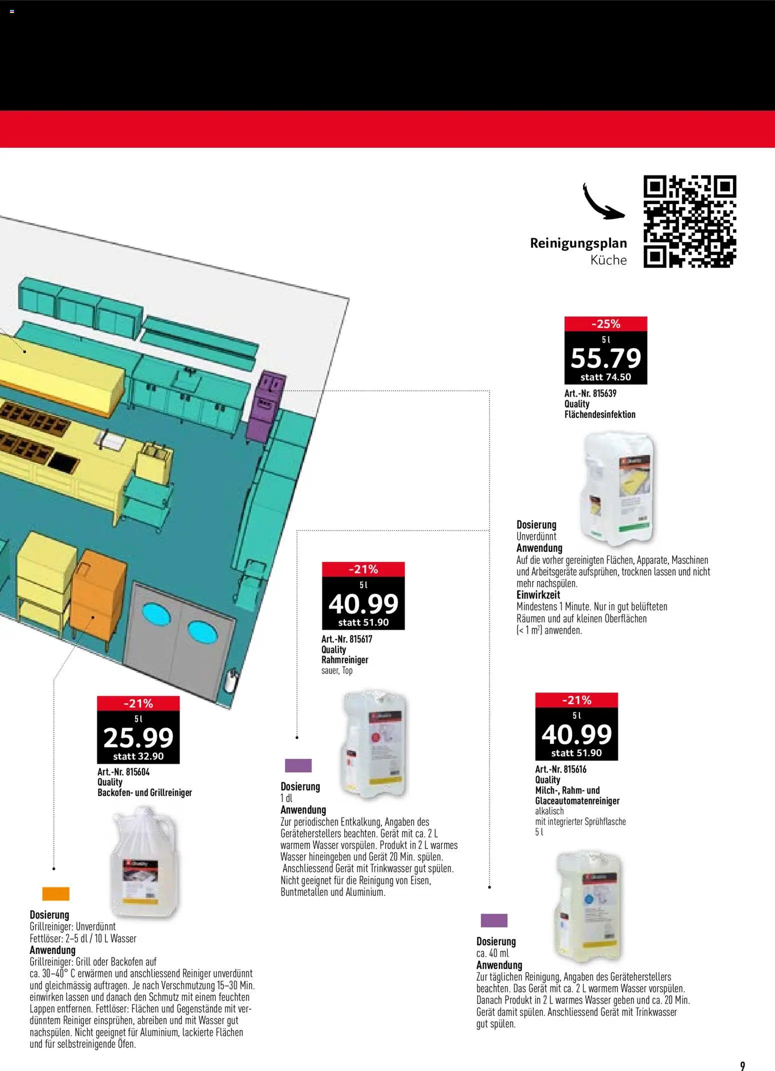 Prodega aktionen Reinigung – gültig ab 19.10.2026 | Seite: 9 | Produkte: Backofen, Wasser, Top, Grill