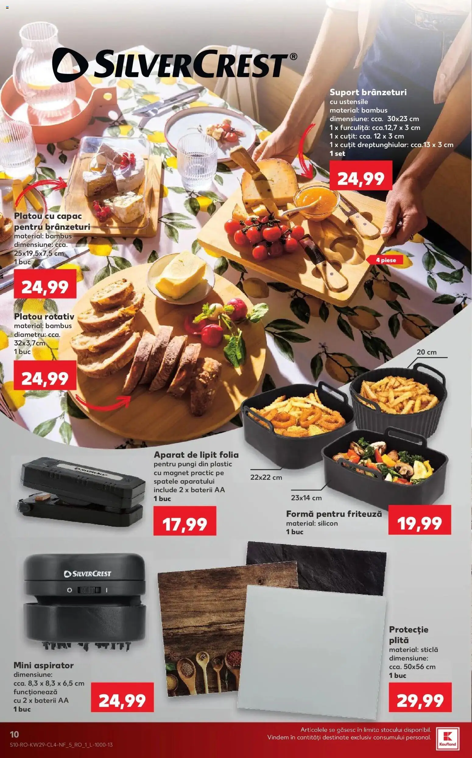 Noul catalog Kaufland – valabil de la 15.07.2026 | Pagină: 10 | Produse: Plită, Aspirator, Cuțit, Baterii