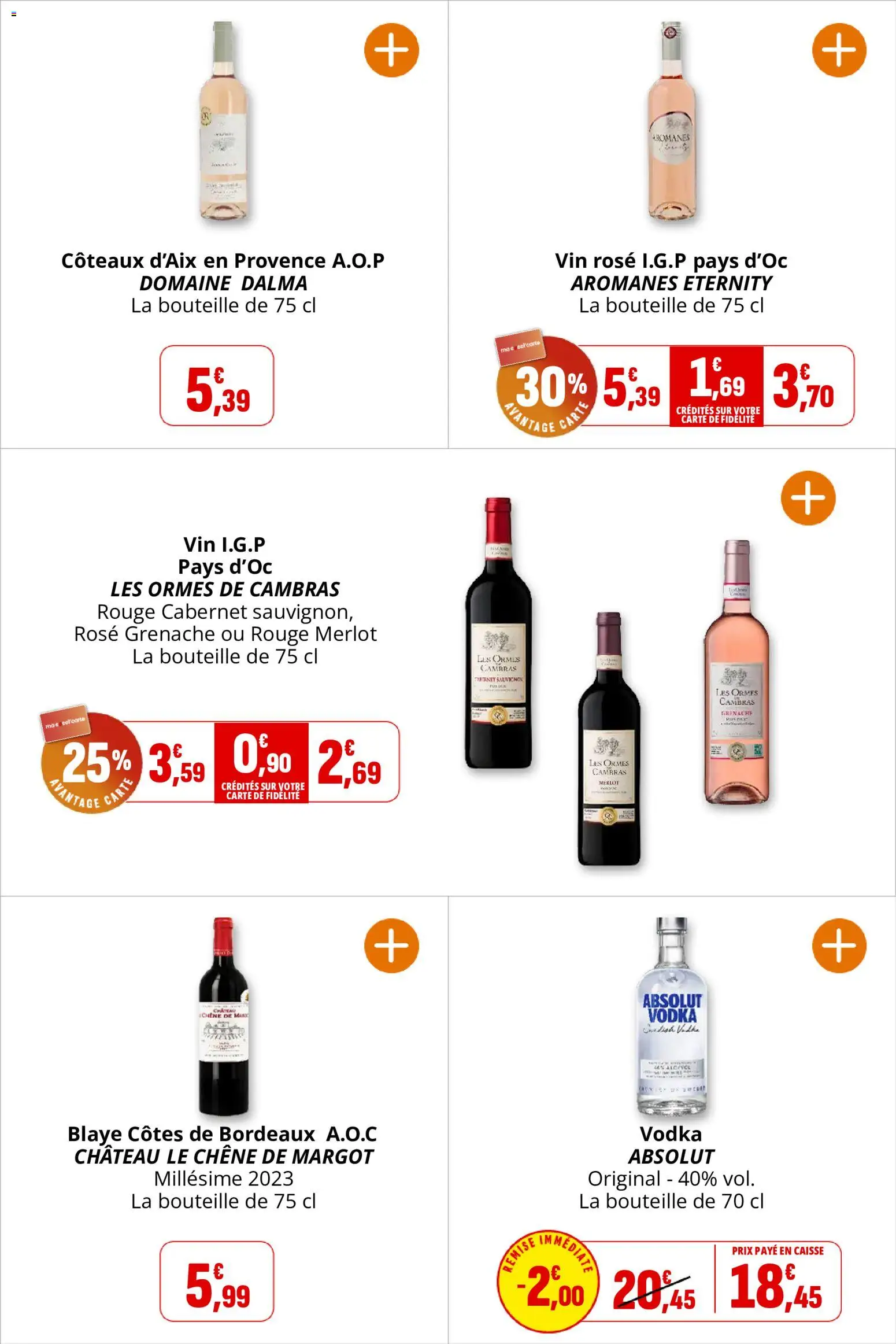 {H1} | Page: 23 | Produits: Vodka, Vin