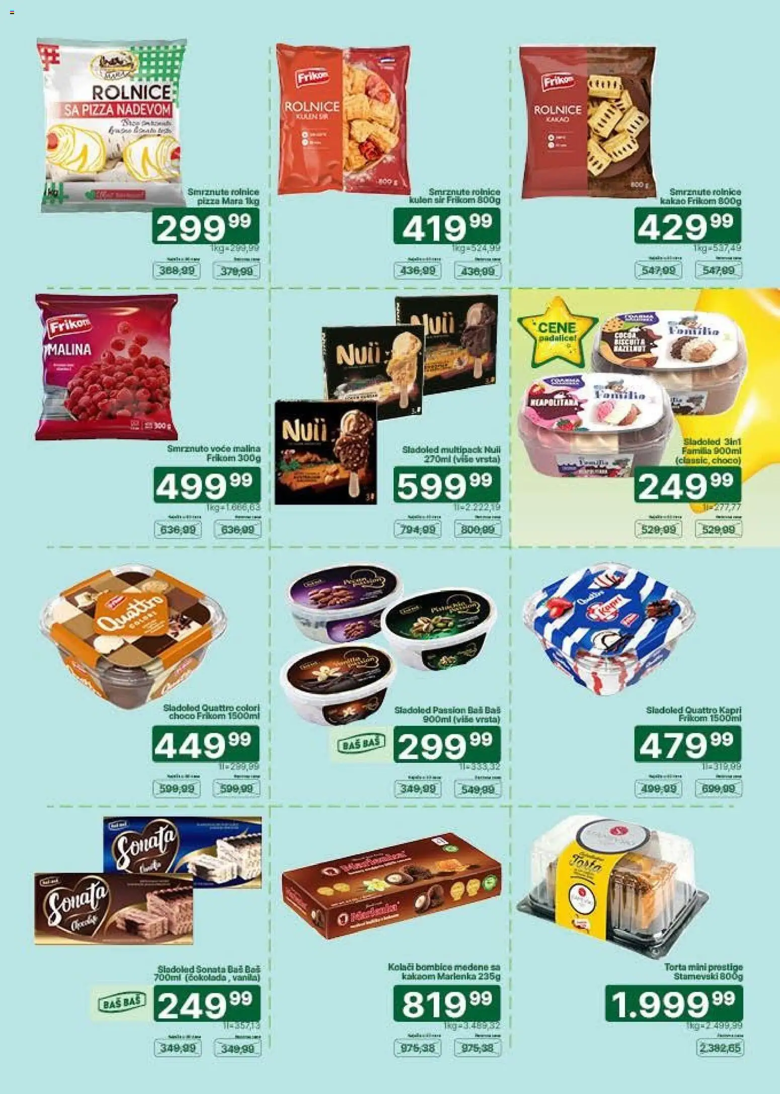 Univerexport katalog - važi od 01.09.2026 | Strana: 11 | Proizvode: Voće, Kakao, Sladoled, Torta