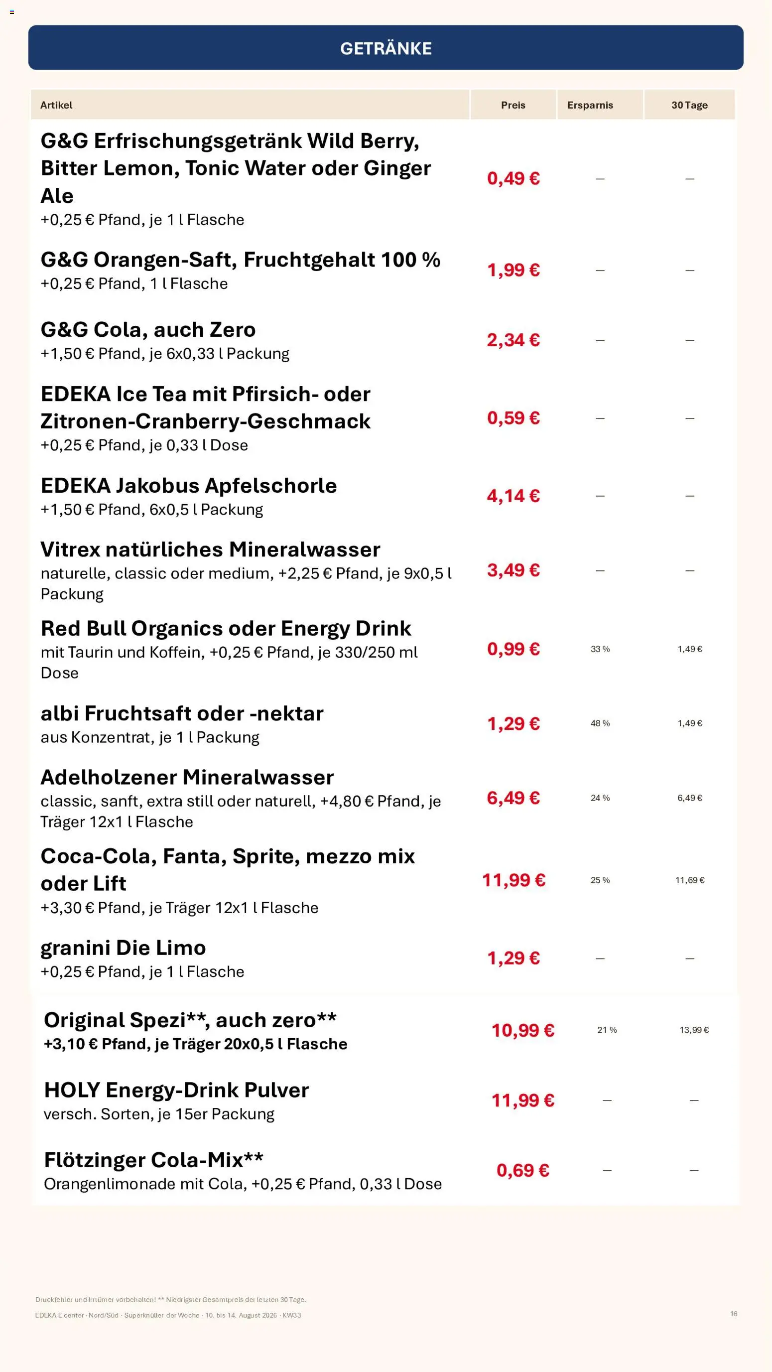 Simmel Bayern – gültig ab 10.08.2026 | Seite: 10 | Produkte: Red bull, Adelholzener, Mineralwasser, Pfirsich