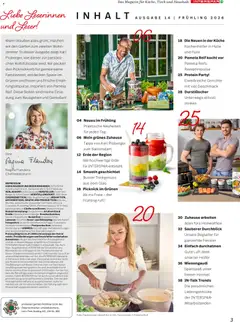 Interspar Mein Zuhause Magazin  ab 07.04.2026 gültig | Seite: 3 | Produkte: Hülle, Tisch