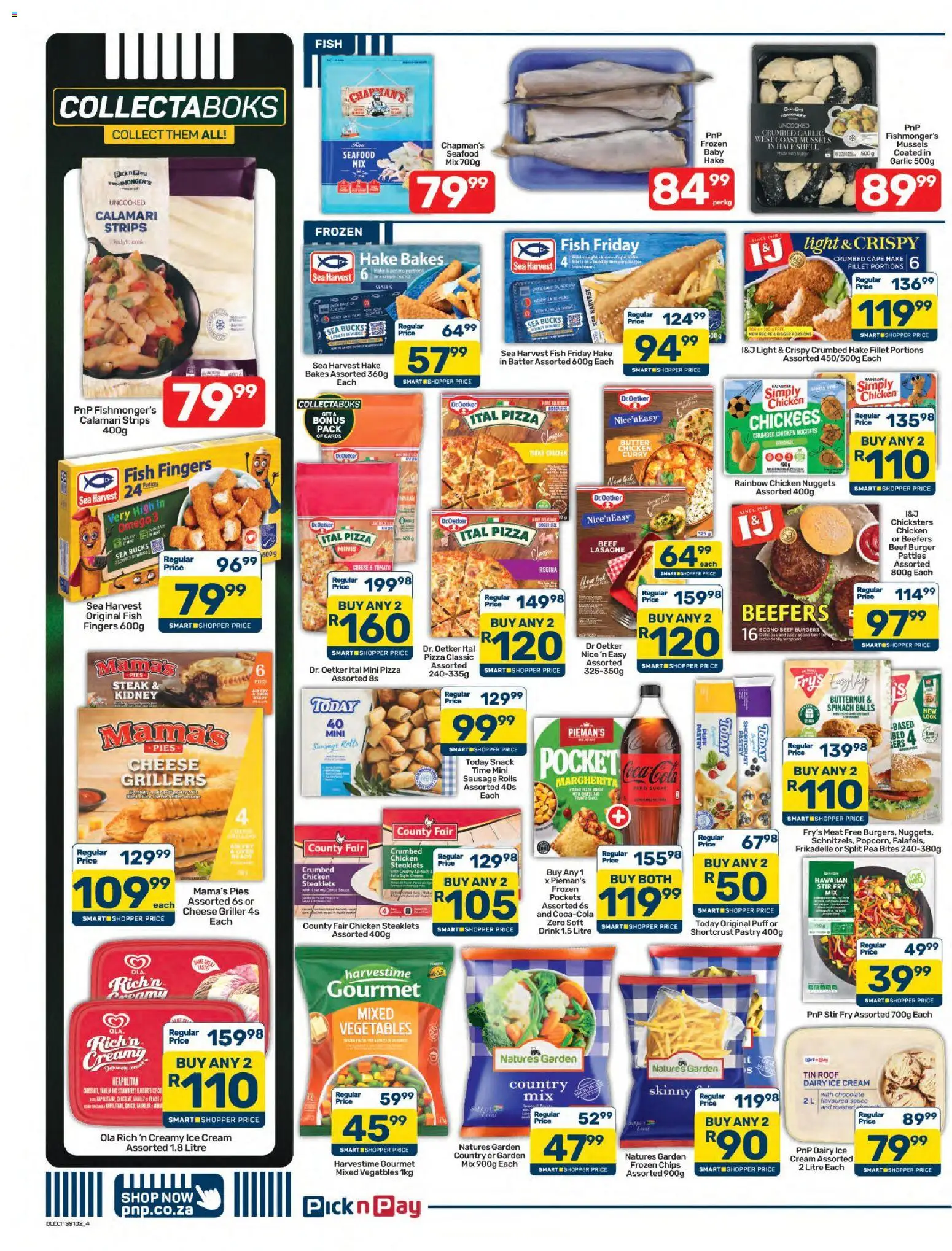 New Pick n Pay catalogue – valid from 23/10/2026 | Page: 4 | Products: Pizza, Ice cream, Sauce, Fillet