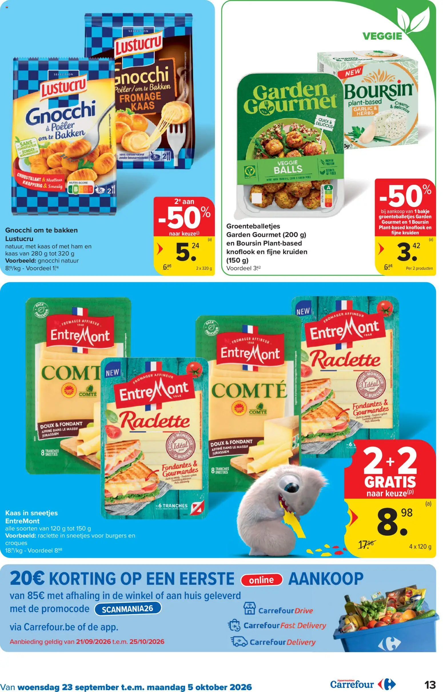 {H1} | Pagina: 13 | Producten: Ham, Gnocchi, Kruiden, Kaas