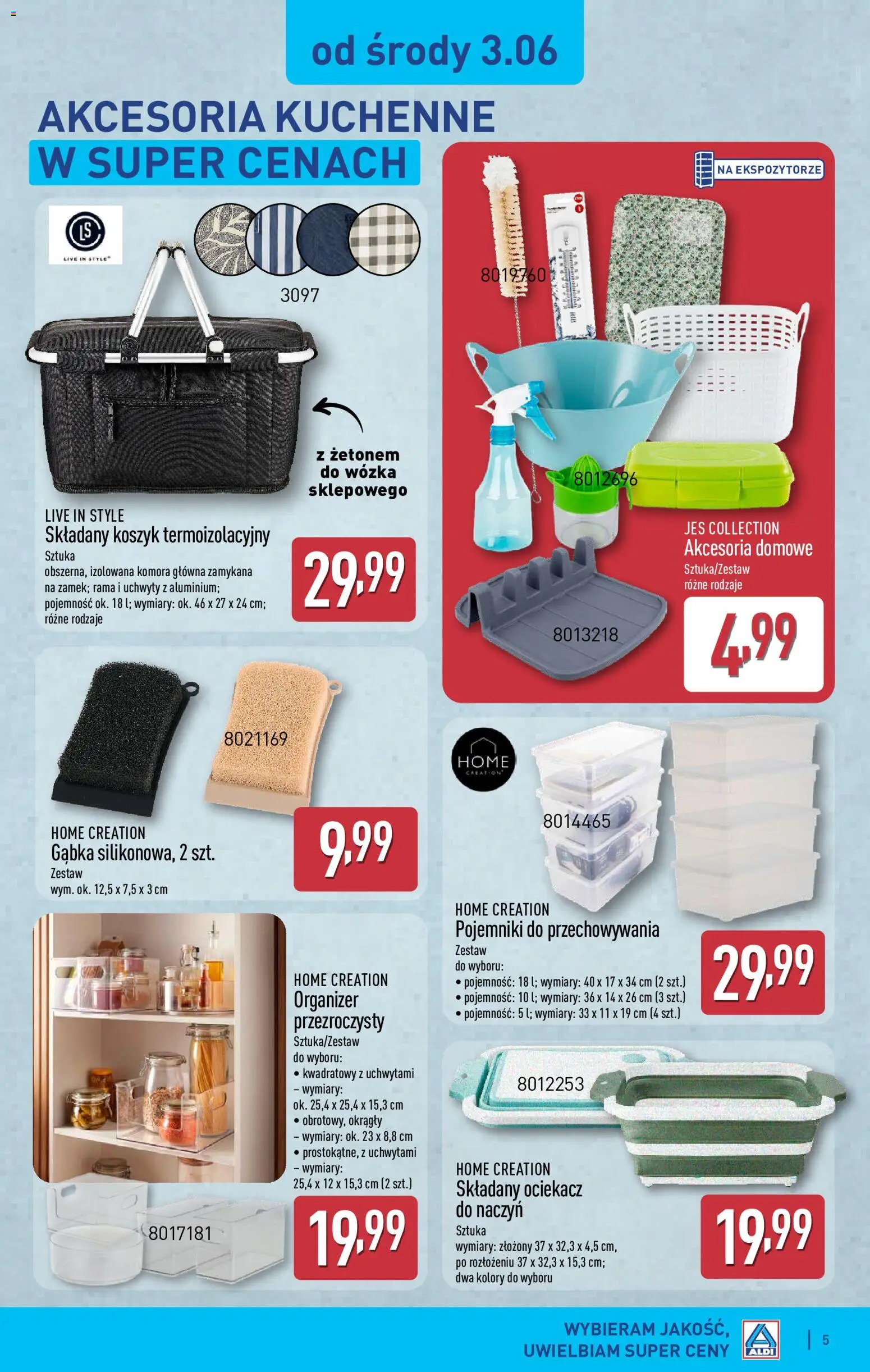 Aldi gazetka - Hity od Środy i od Soboty od 03.06.2026 | Strona: 5 | Produkty: Gąbka