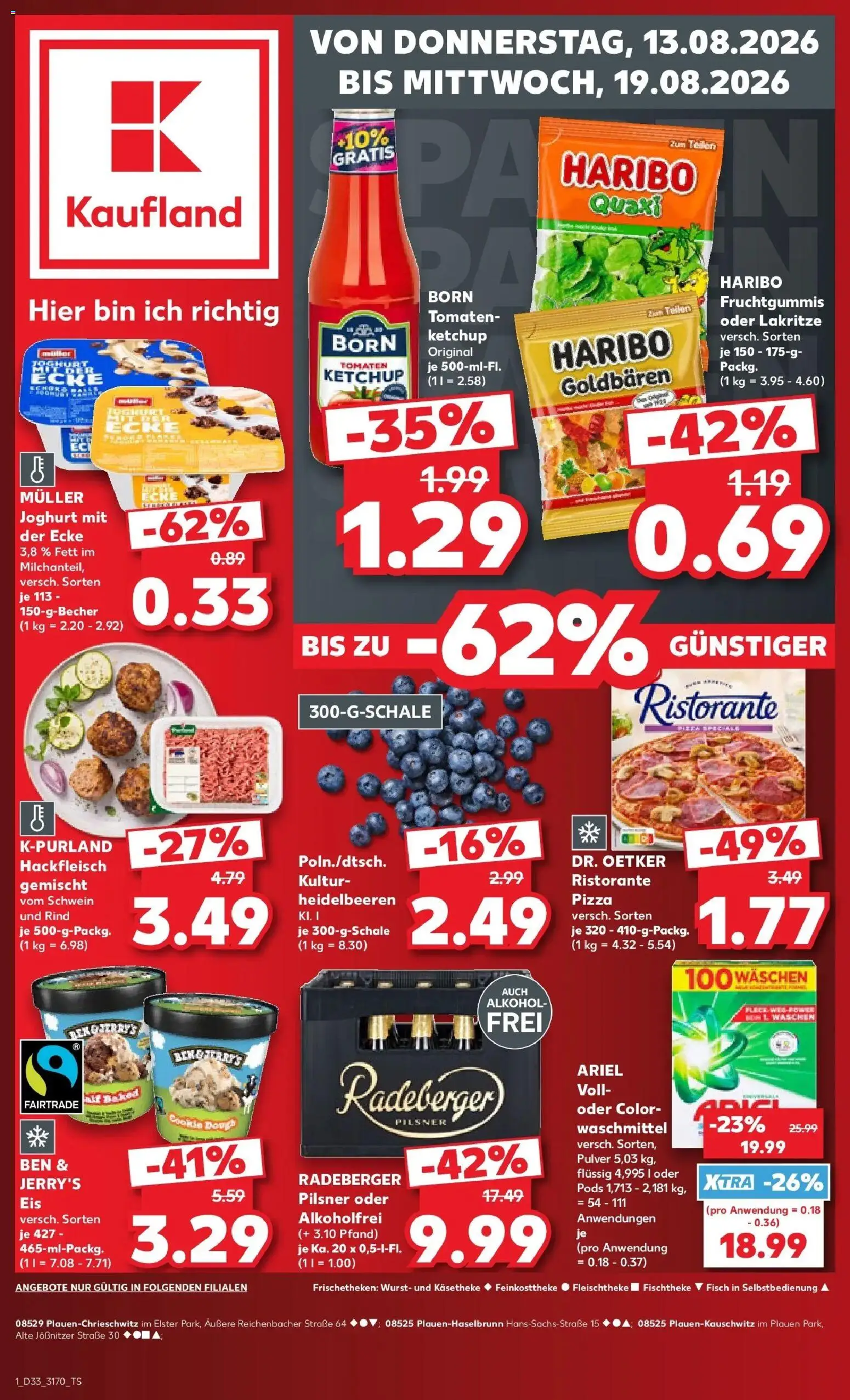 Prospekt Kaufland ab 10.08.2026 » Angebote Online zum Blättern | Seite: 10 | Produkte: Haribo, Joghurt, Waschmittel, Alkohol