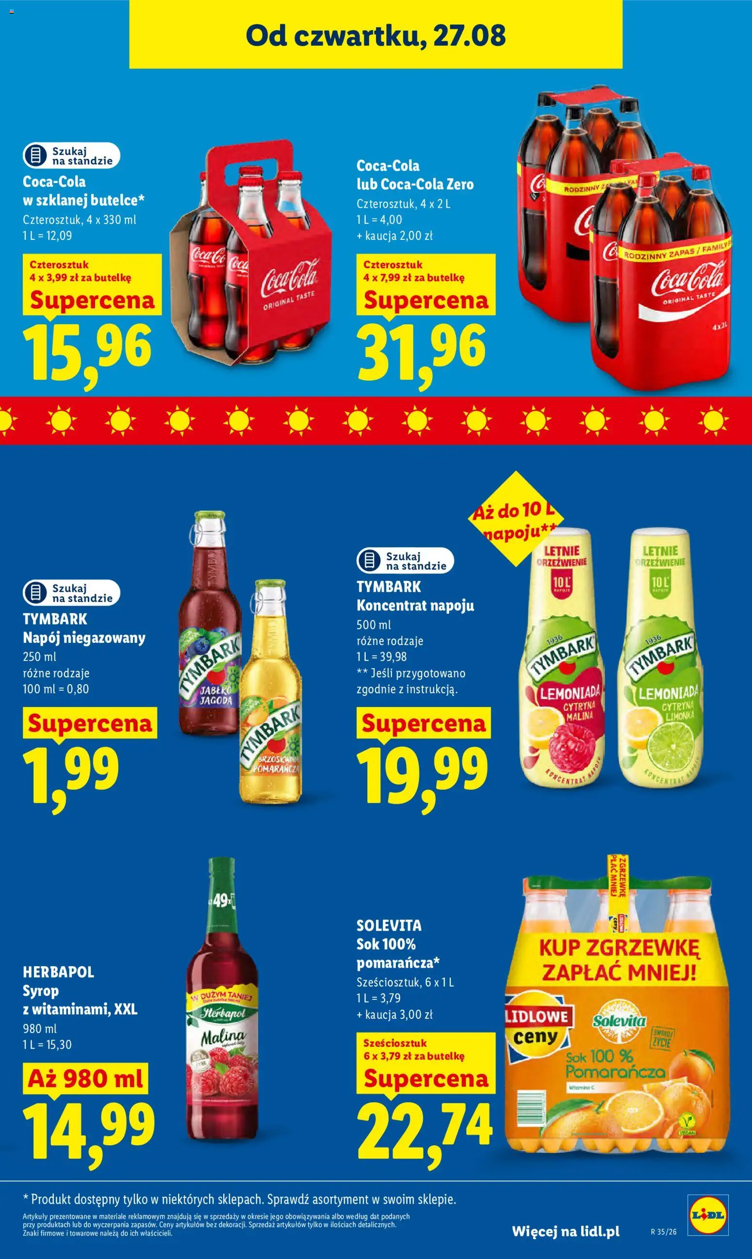 Lidl Polsko leták od 27.08.2026 | Strana: 63 | Produkty: Nápoje, Solevita