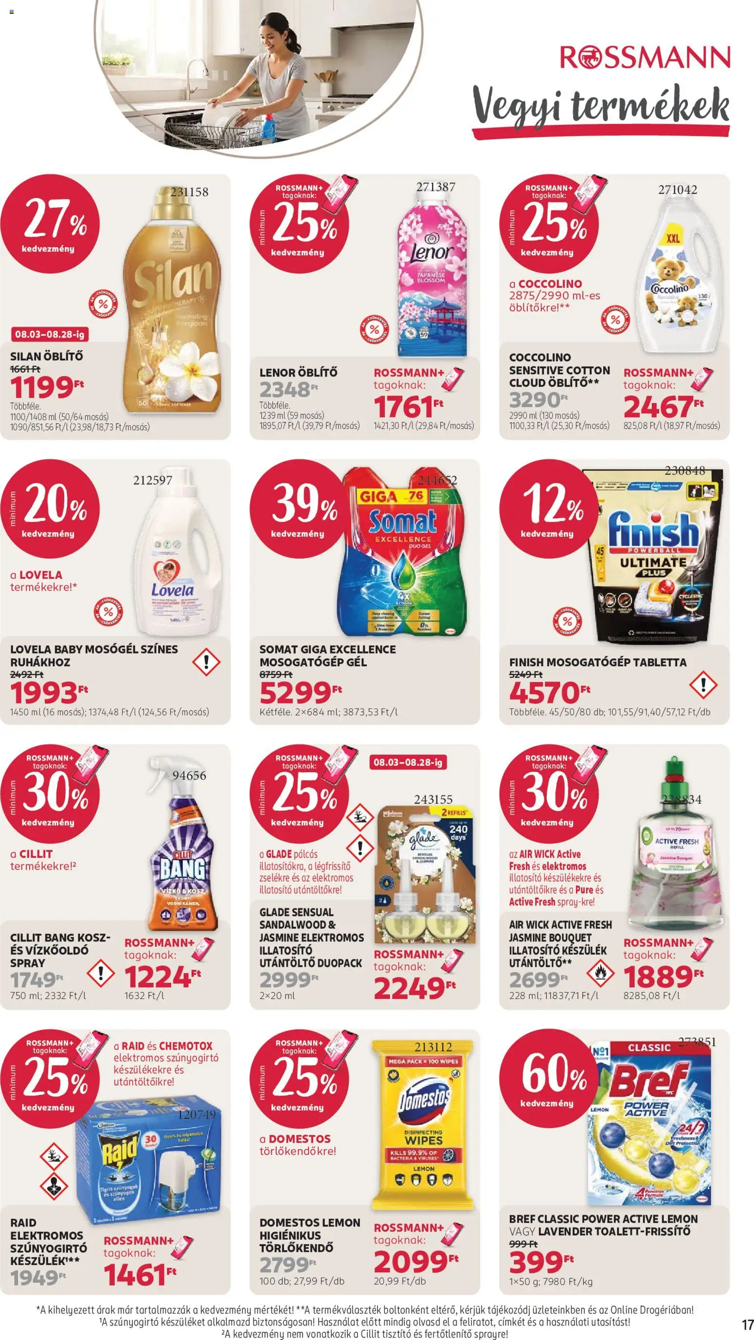 Rossmann akciós ujság - amely érvényes a következő dátumtól: 2026.08.03. | Oldal: 19 | Termékek: Vízkőoldó, Törlőkendő, Mosogatógép gél, Finish