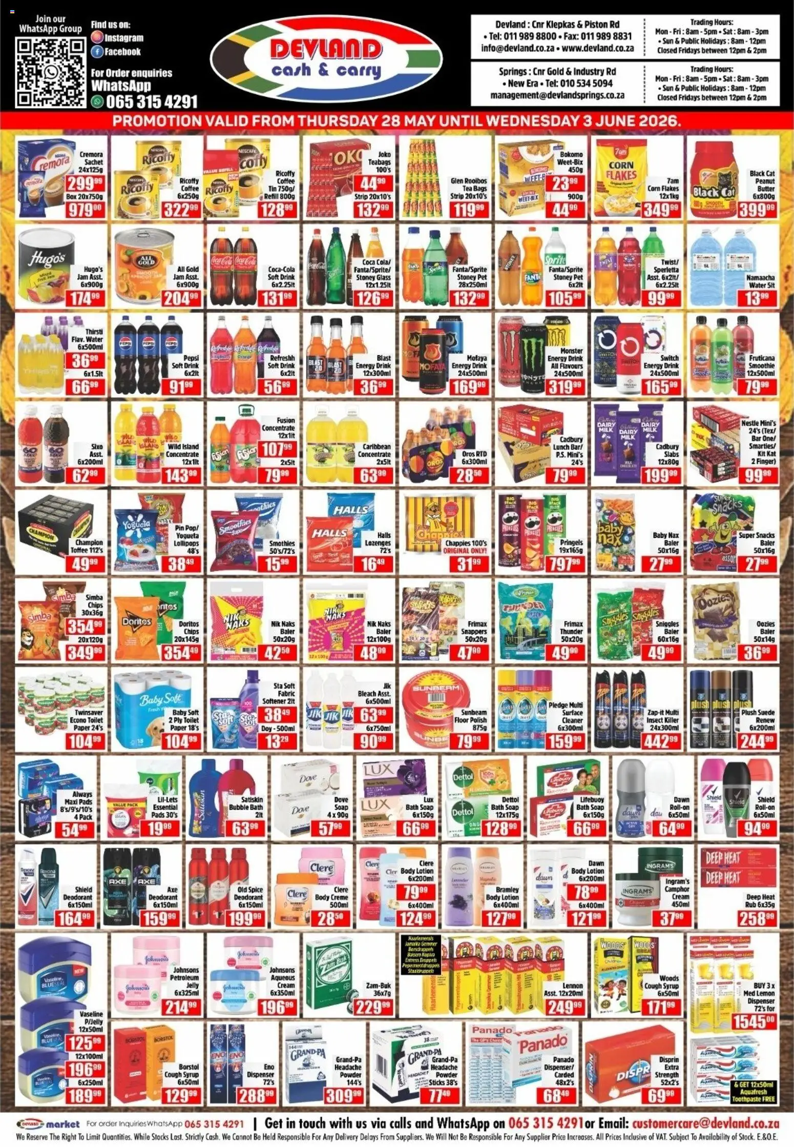New Devland catalogue – valid from 28.05.2026 | Page: 1 | Products: Powder, Soap, Paper, Lotion