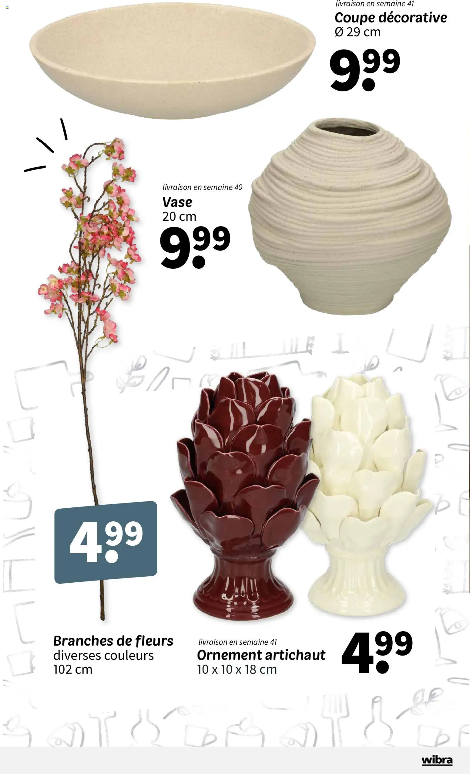 {H1} | Page: 6 | Produits: Artichaut, Fleurs, Vase