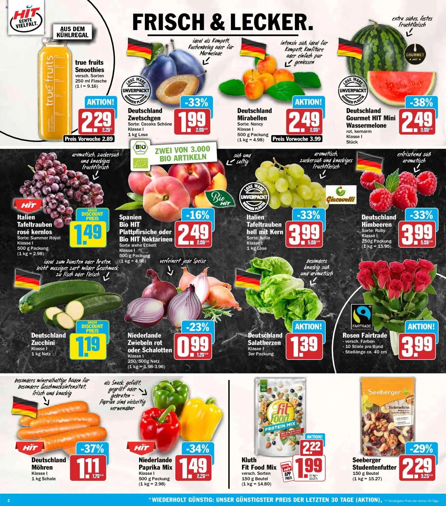 HIT Prospekt – gültig ab 10.08.2026 | Seite: 2 | Produkte: Mohren, Fisch, Marmelade, Wassermelone