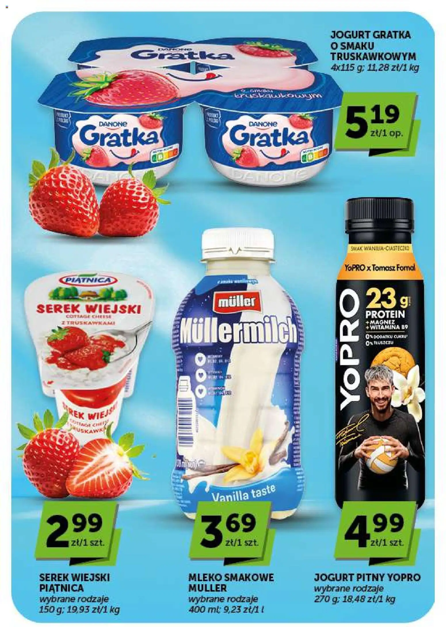 ABC gazetka - Market od 17.09.2026 | Strona: 21 | Produkty: Piątnica, Serek wiejski, Müllermilch Protein, Jogurt