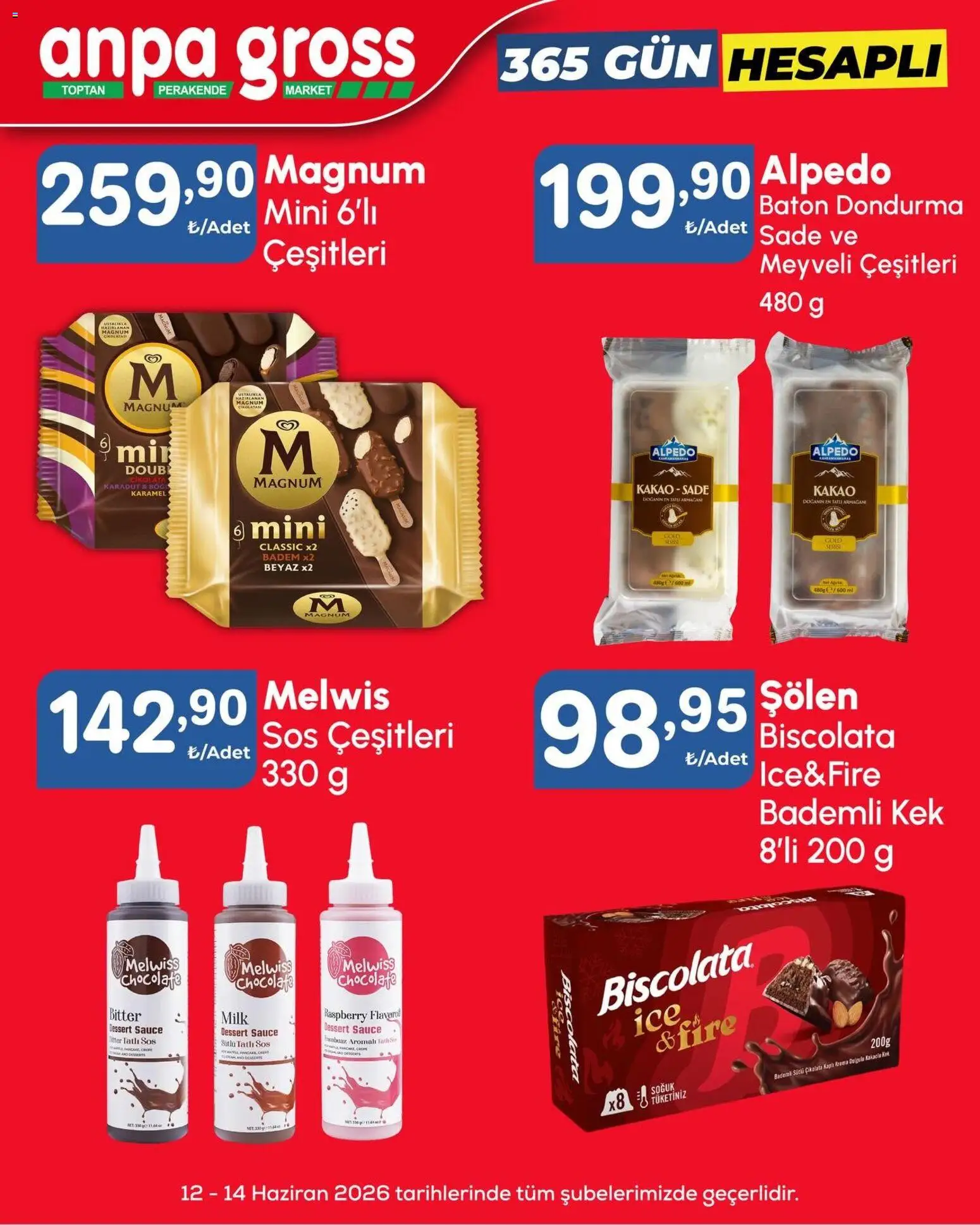 Anpa Gross Katalog - 12.06.2026 tarihinden itibaren geçerlidir | Sayfa: 11 | Ürünler: Frambuaz, Çikolata, Krema, Badem