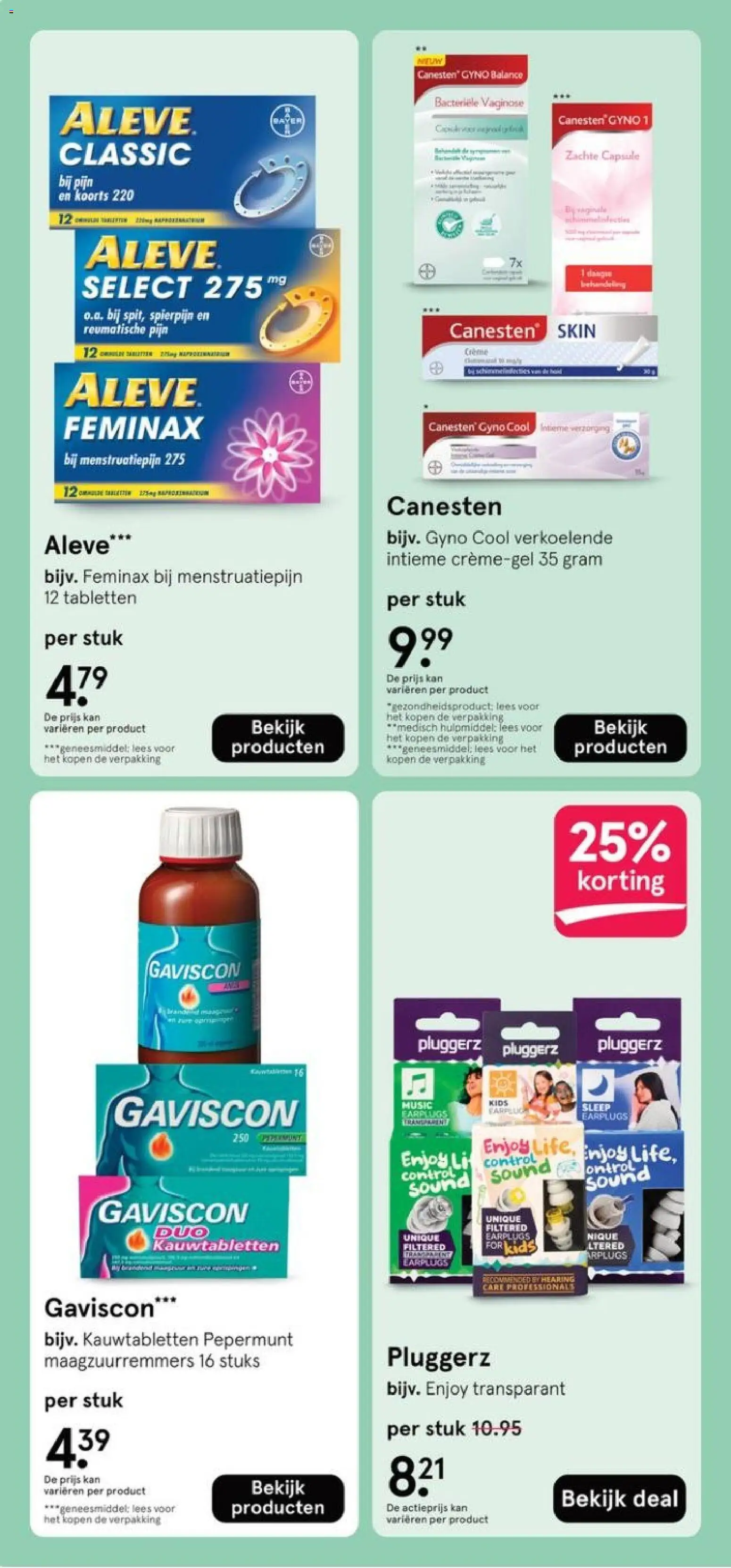 {H1} | Pagina: 62 | Producten: Kan, Pepermunt, Aleve, Capsule
