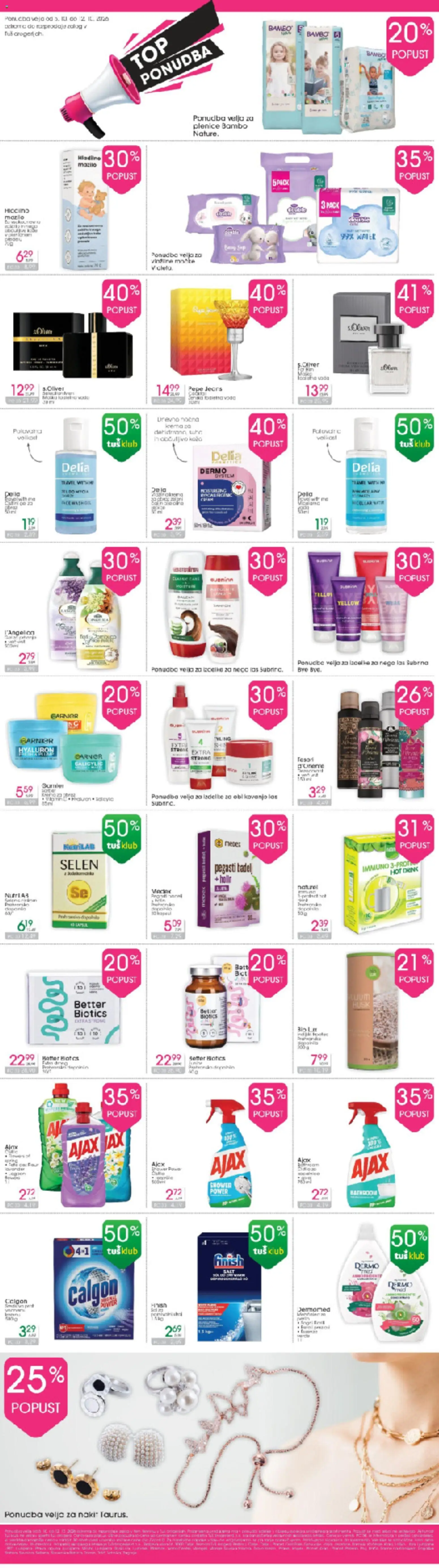 Novi Tuš drogerija katalog ponudbe – veljaven od 05.10.2026 | Stran: 1