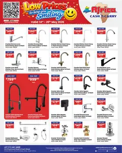 Africa Cash & Carry specials catalogue – valid from 14.05.2026 | Page: 26 | Products: Mixer, Bath, Shower, Shower set