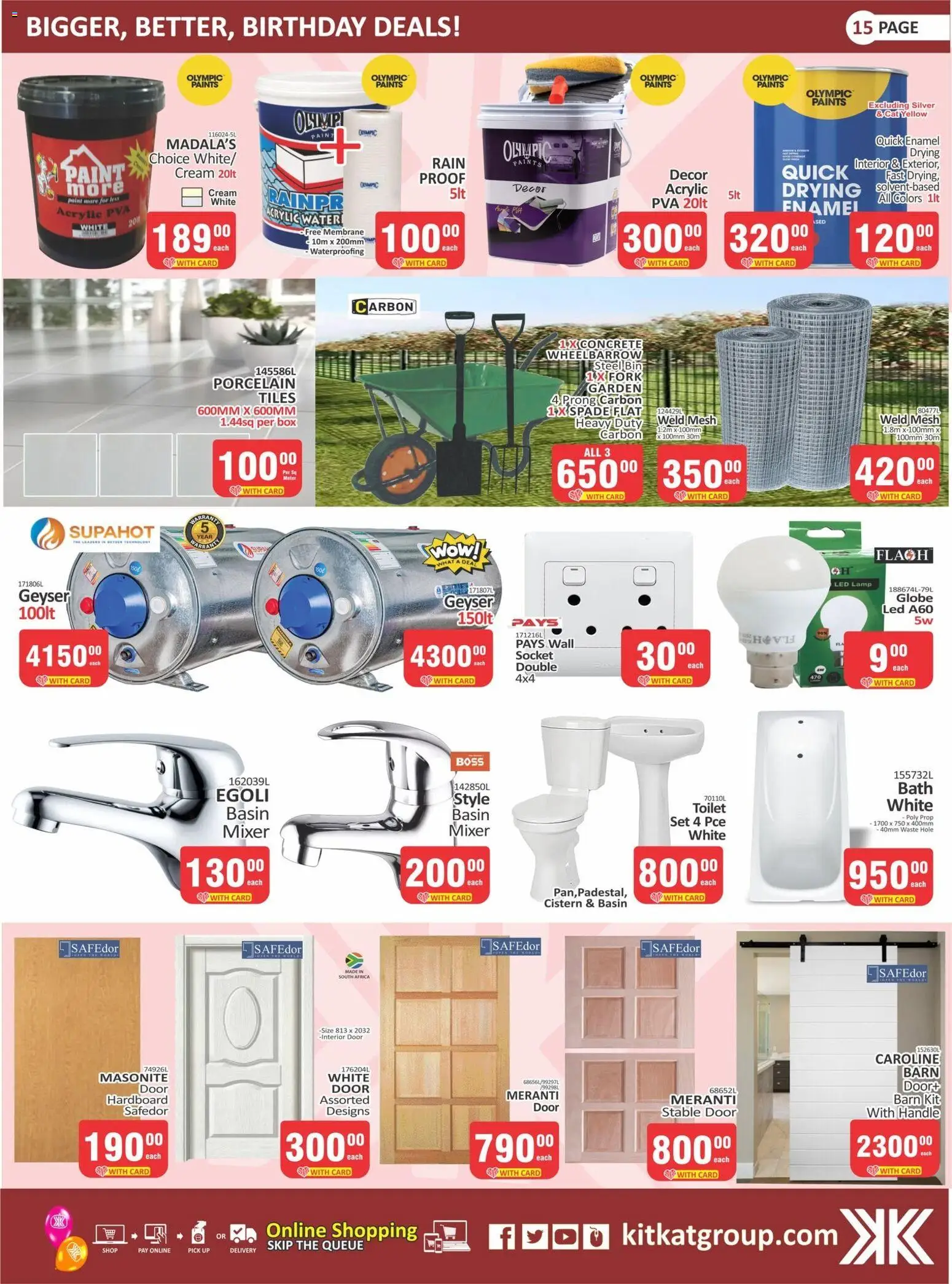 New KIT KAT Cash & Carry catalogue – valid from 24/09/2026 | Page: 15 | Products: Mixer, Box, Spade, Cistern