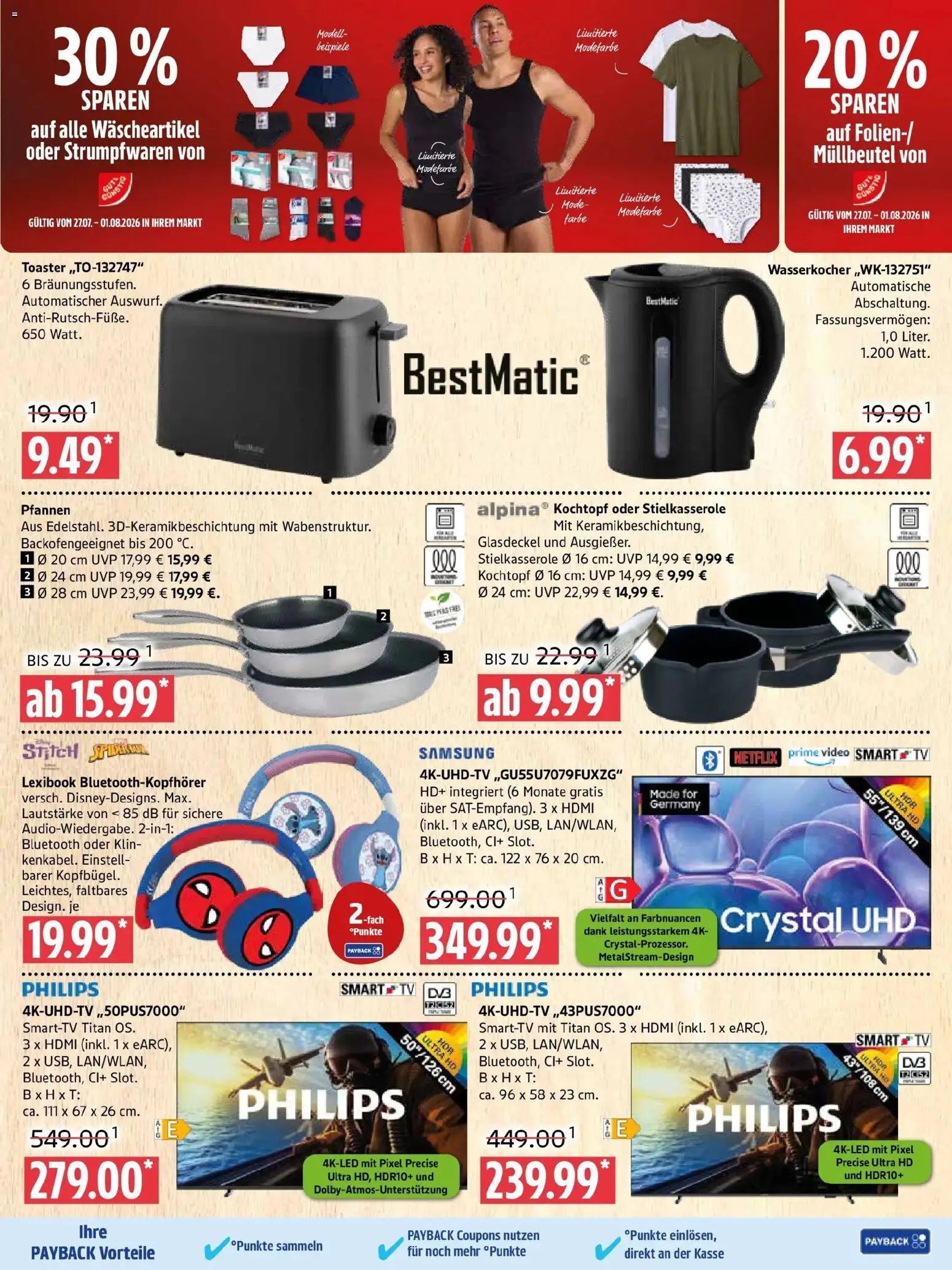 Marktkauf Prospekt Prenzlau – gültig ab 27.07.2026 | Seite: 11 | Produkte: Philips, Wasserkocher, TV, Video