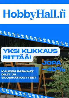 Hobby Hall-mainoslehti voimassa 20/07/2026 alkaen