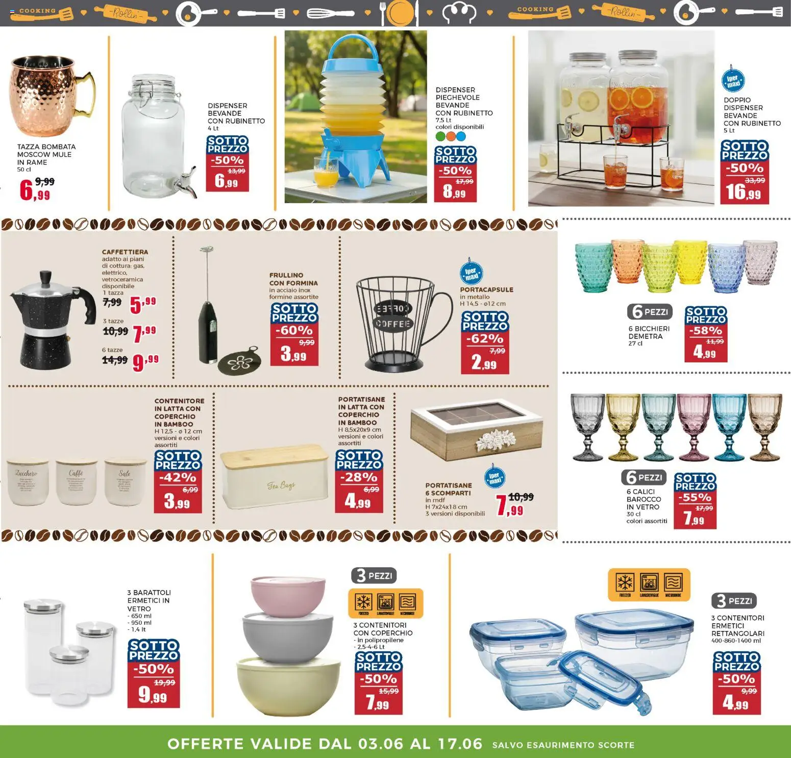 Volantino Happy Casa del 03.06.2026 | Pagina: 31 | Prodotti: Microonde, Zucchero, Freezer, Barattoli