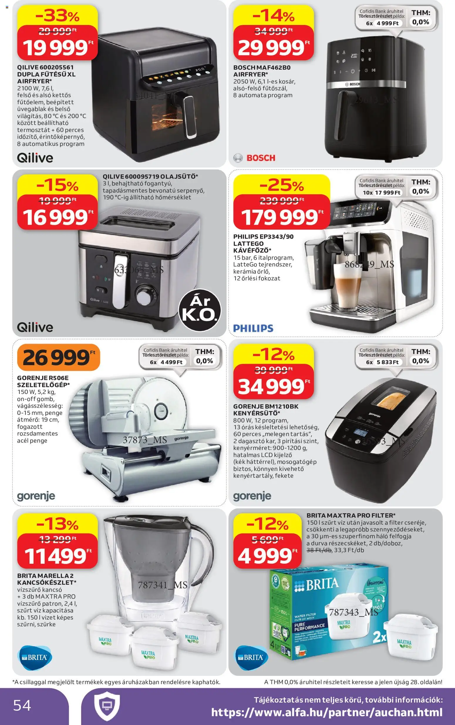 Auchan akciós ujság - amely érvényes a következő dátumtól: 2026.07.16. | Oldal: 54 | Termékek: Mosogatógép, Kancsó, Felső, Philips