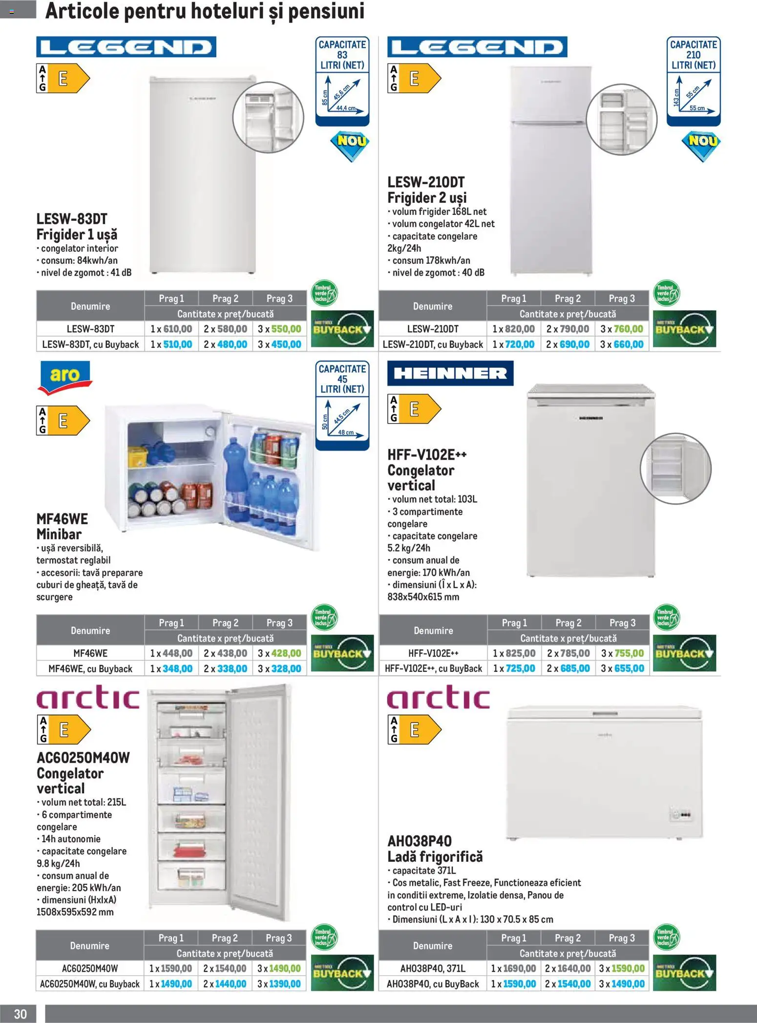 Noul catalog Metro – valabil de la 01.07.2026 | Pagină: 30 | Produse: Frigider, Congelator, Coș, Ladă frigorifică