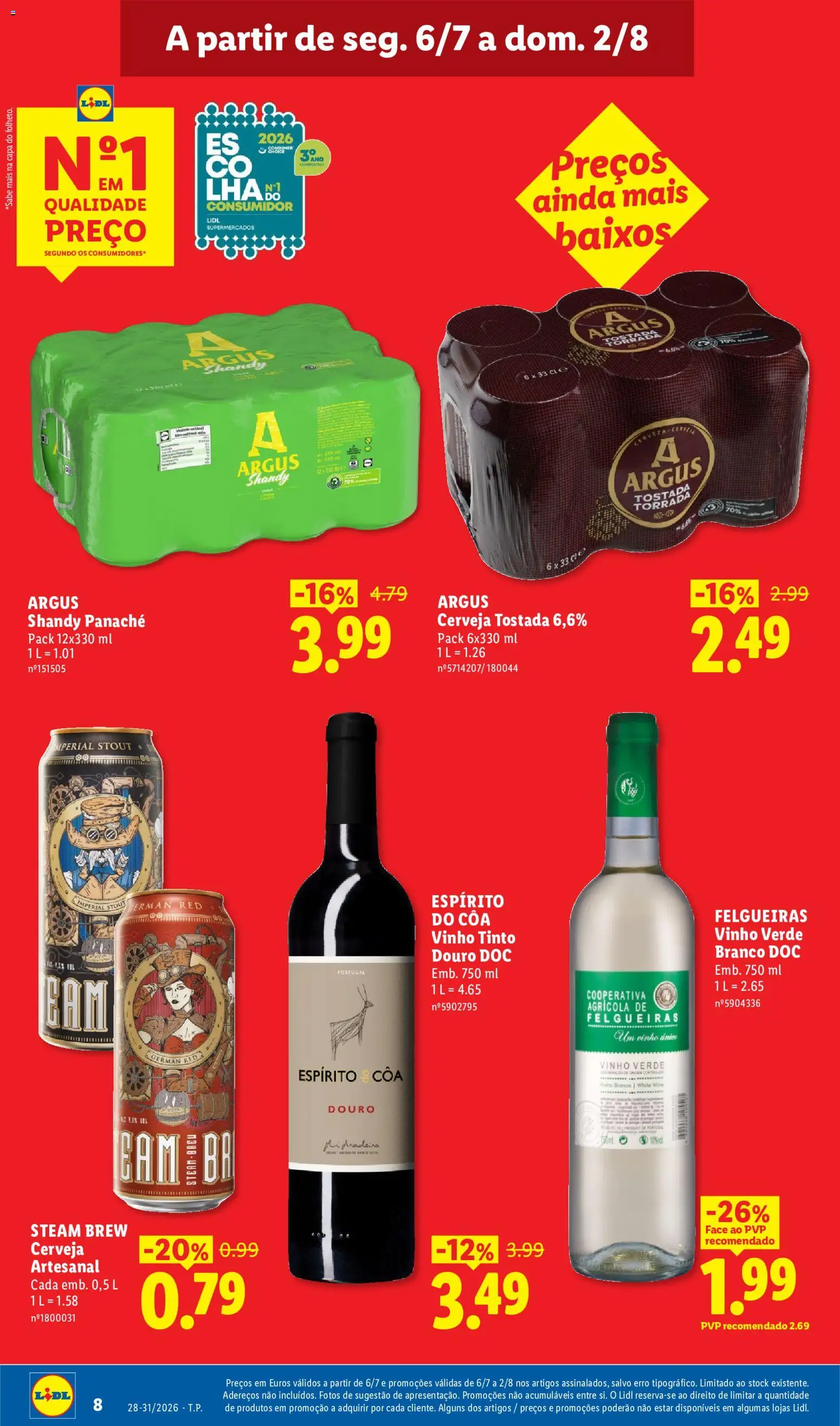 Lidl Folheto Especial │ válido de 06/07/2026 | Página: 8 | Produtos: Vinho, Cerveja, Vinho tinto