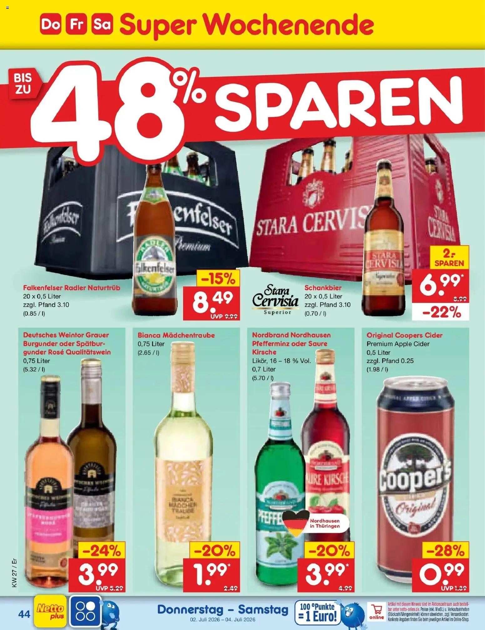 Netto Marken-Discount Prospekt Weimar – gültig ab 29.06.2026 | Seite: 64 | Produkte: Apple, Radler