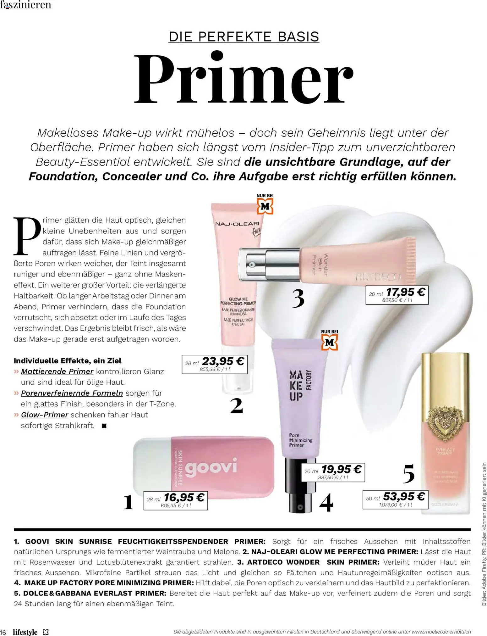 Müller Lifestyle – gültig ab 05.05.2026 | Seite: 16 | Produkte: Make-up, Concealer, Bilder, Foundation