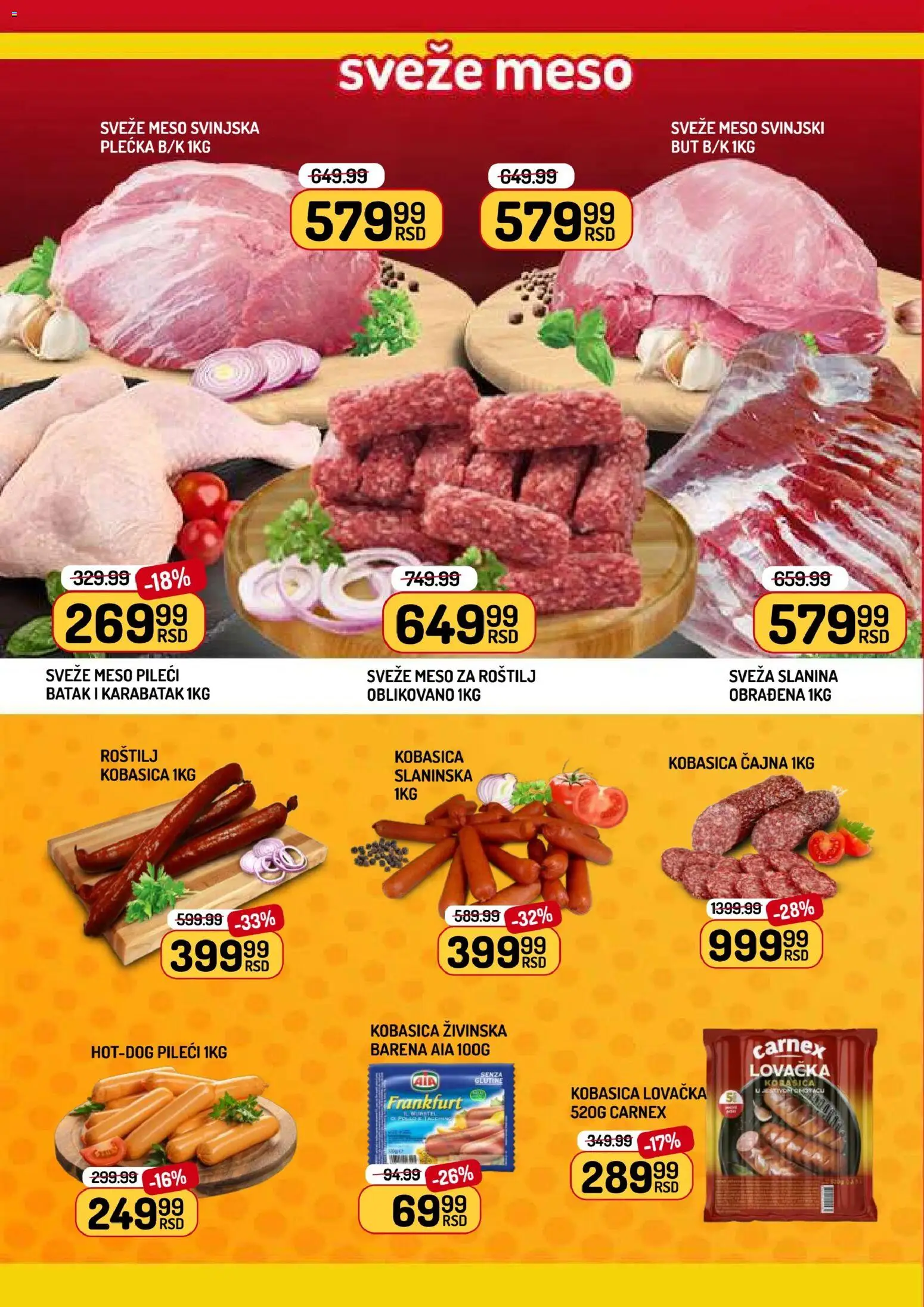 Aman katalog - važi od 29.05.2026 | Strana: 2 | Proizvode: Slanina, Kobasica, Roštilj