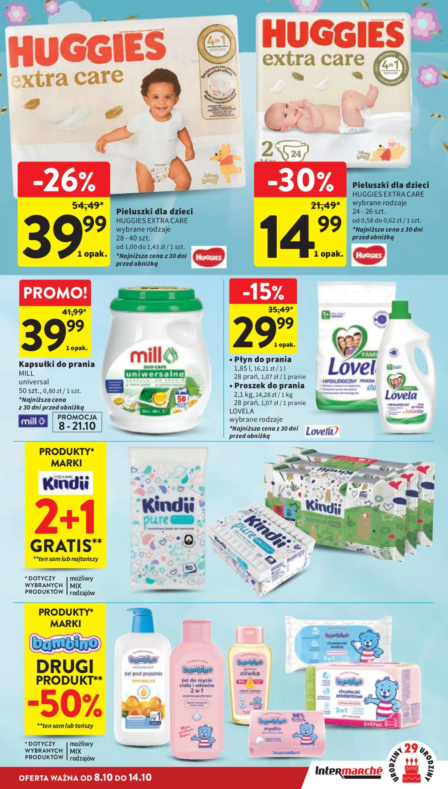 Intermarche gazetka od 08.10.2026 | Strona: 37 | Produkty: Proszek, Mydło, Proszek do prania, Lovela