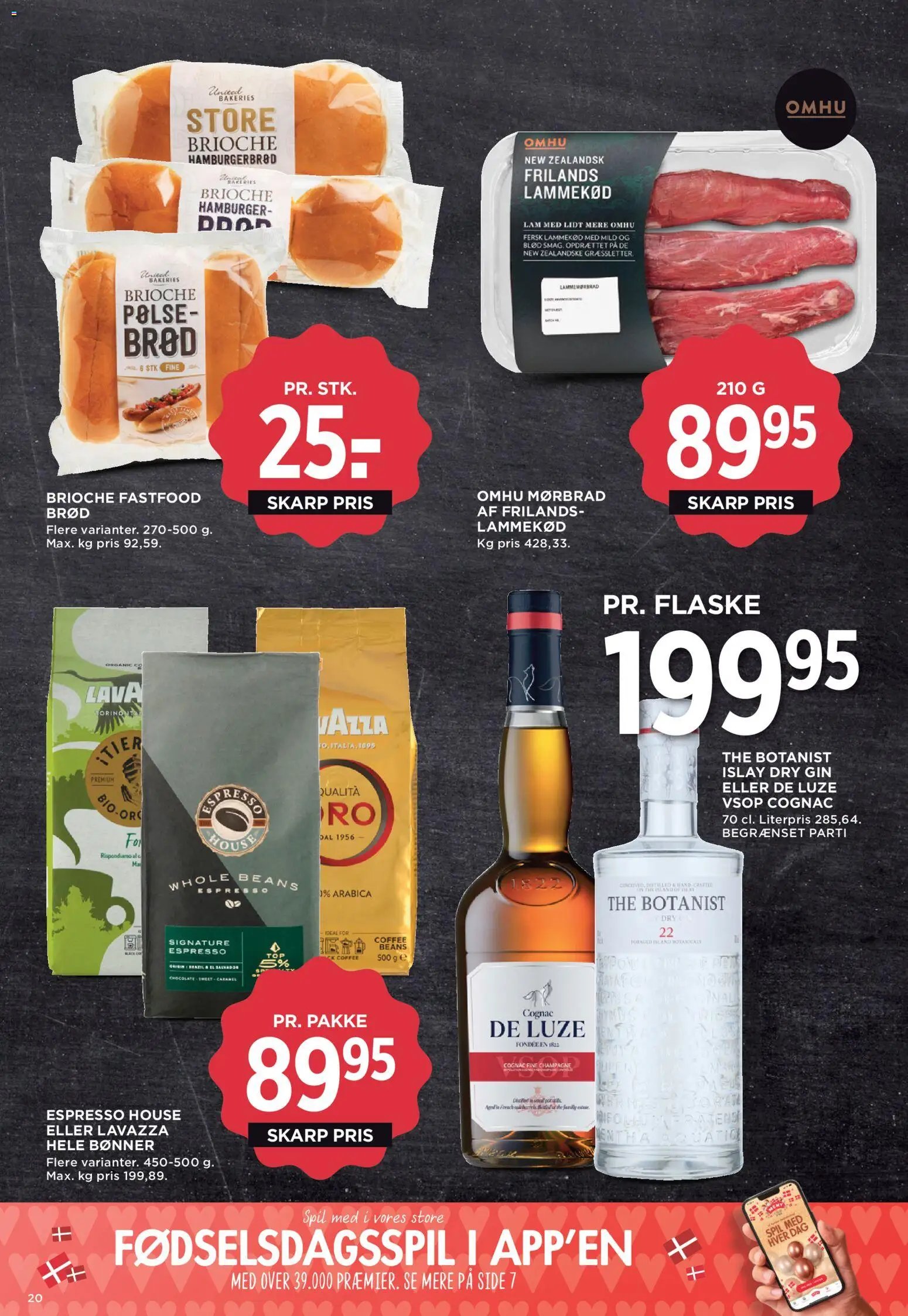 Meny tilbudsavis – gyldig fra 08.05.2026 | Side: 28 | Produkter: Gin, Lammekød, Ur, Spil