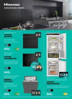XXXL Lesnina katalog akcije – veljaven od 14.09.2026 | Stran: 15 | Izdelki: Hladilnik, Pecica, Pomivalni stroj, Kuhališče