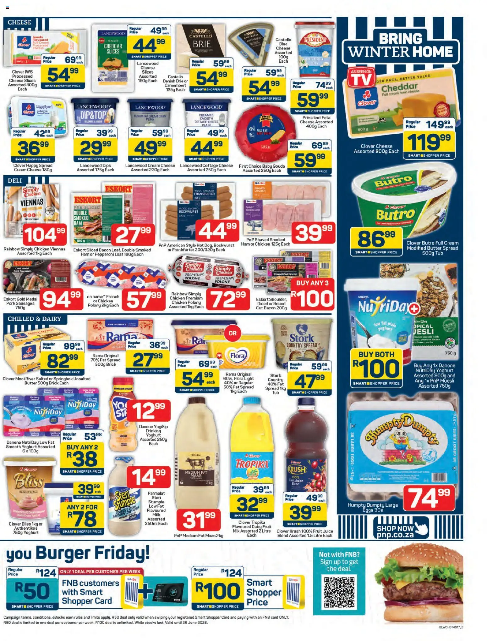 New Pick n Pay catalogue – valid from 25.05.2026 | Page: 3 | Products: Cheese, Polony, Cookies, Cottage cheese