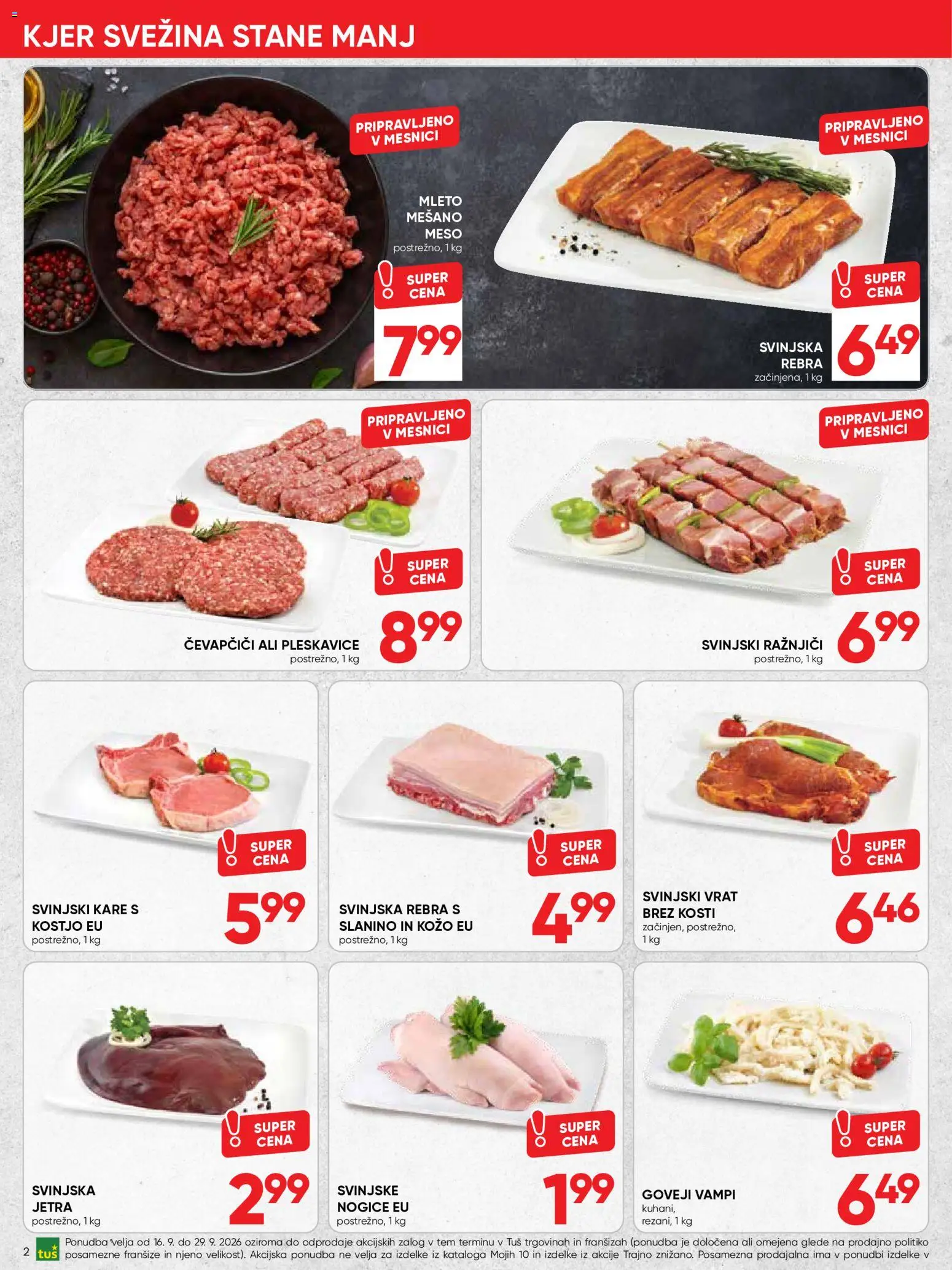 Novi Tuš katalog ponudbe – veljaven od 16.09.2026 | Stran: 2